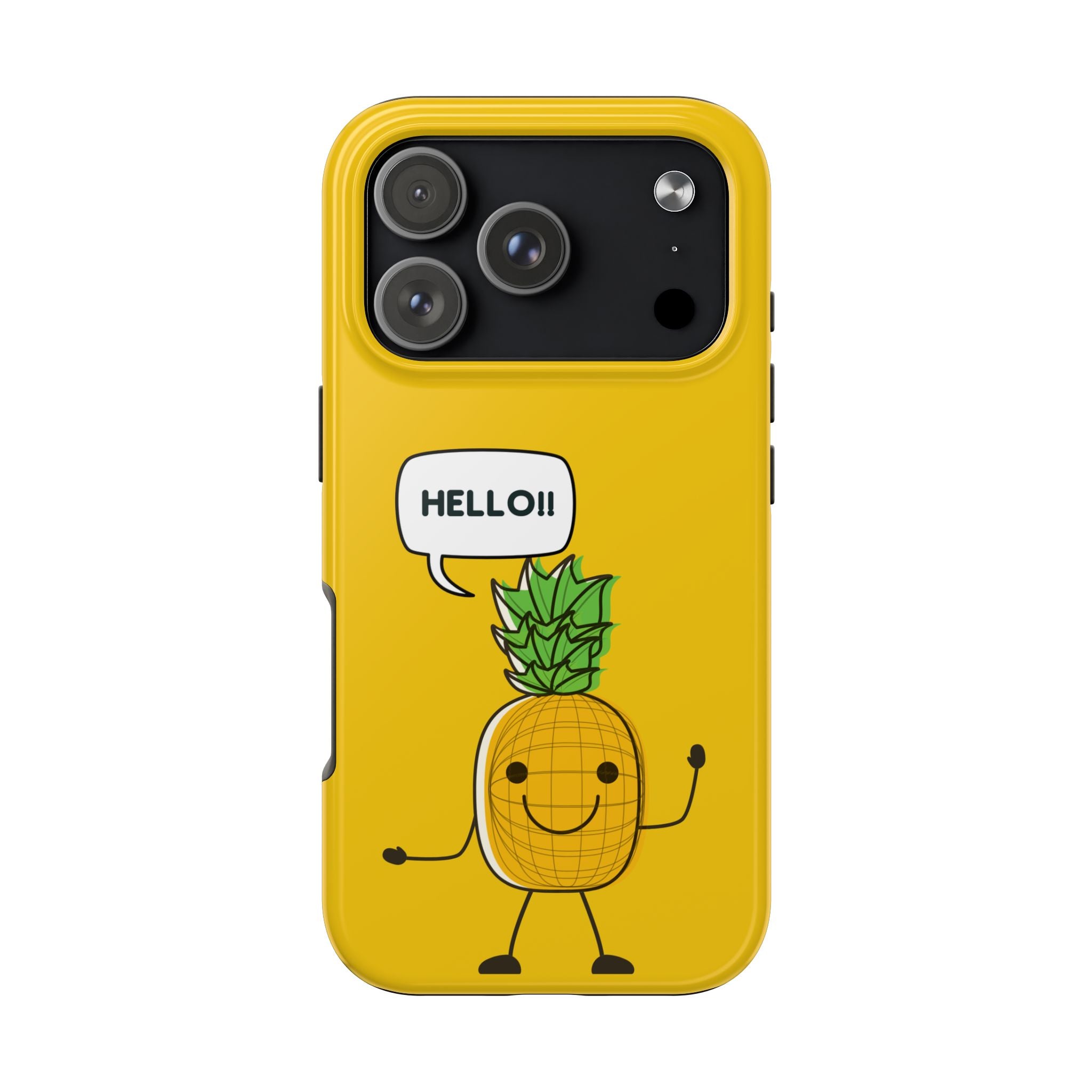 Pineapple 'HELLO!!' Tough Phone Case