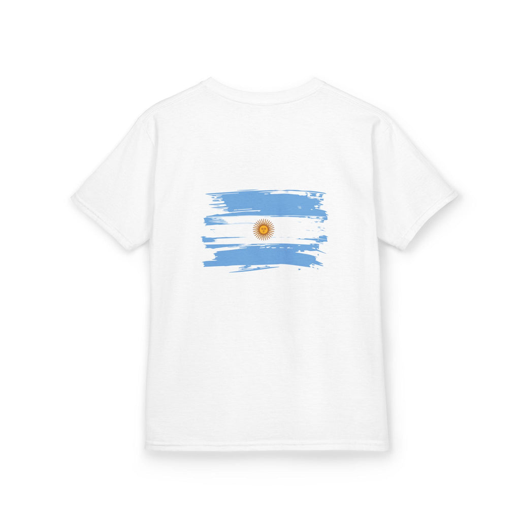 Argentina 2026 Kids T‑Shirt – Soccer Team Crest & Flag Youth Tee
