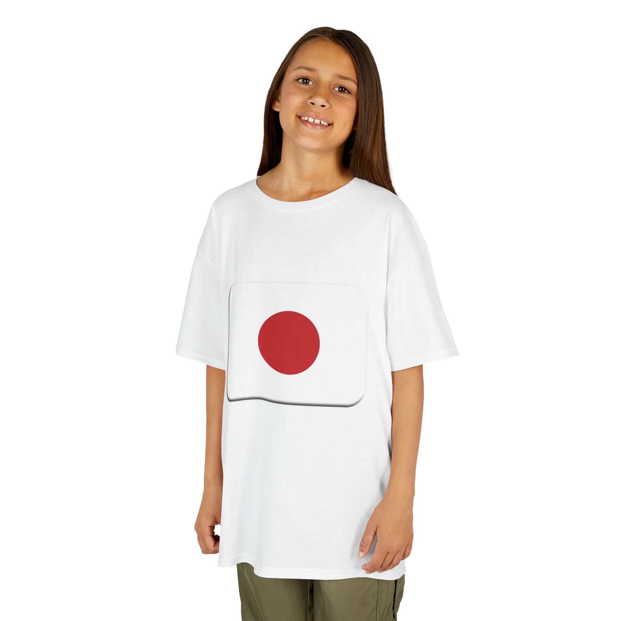 Kids Japan Flag T-Shirt — Red Sun Tee with 'JAPAN' Back Print
