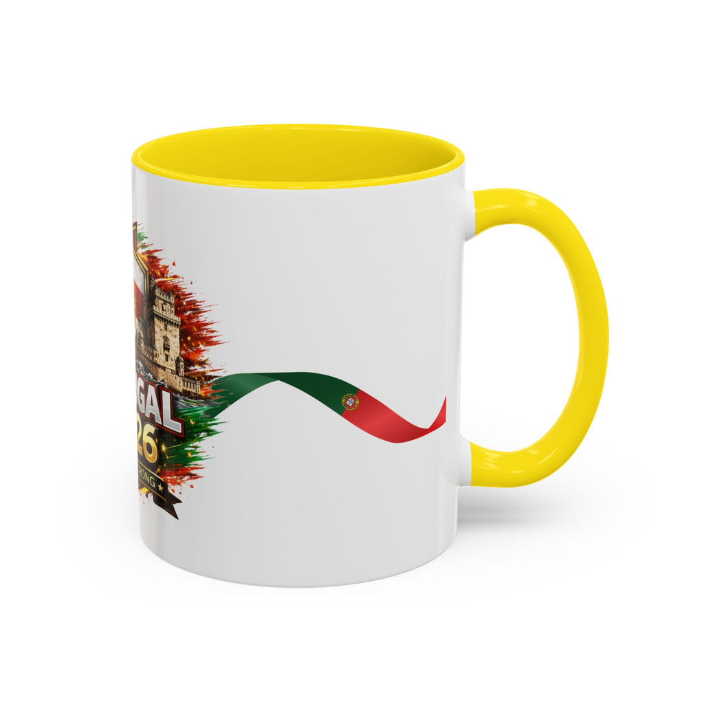 Portugal 2026 Soccer Mug – Portugal Flag & Crest Accent Coffee Cup