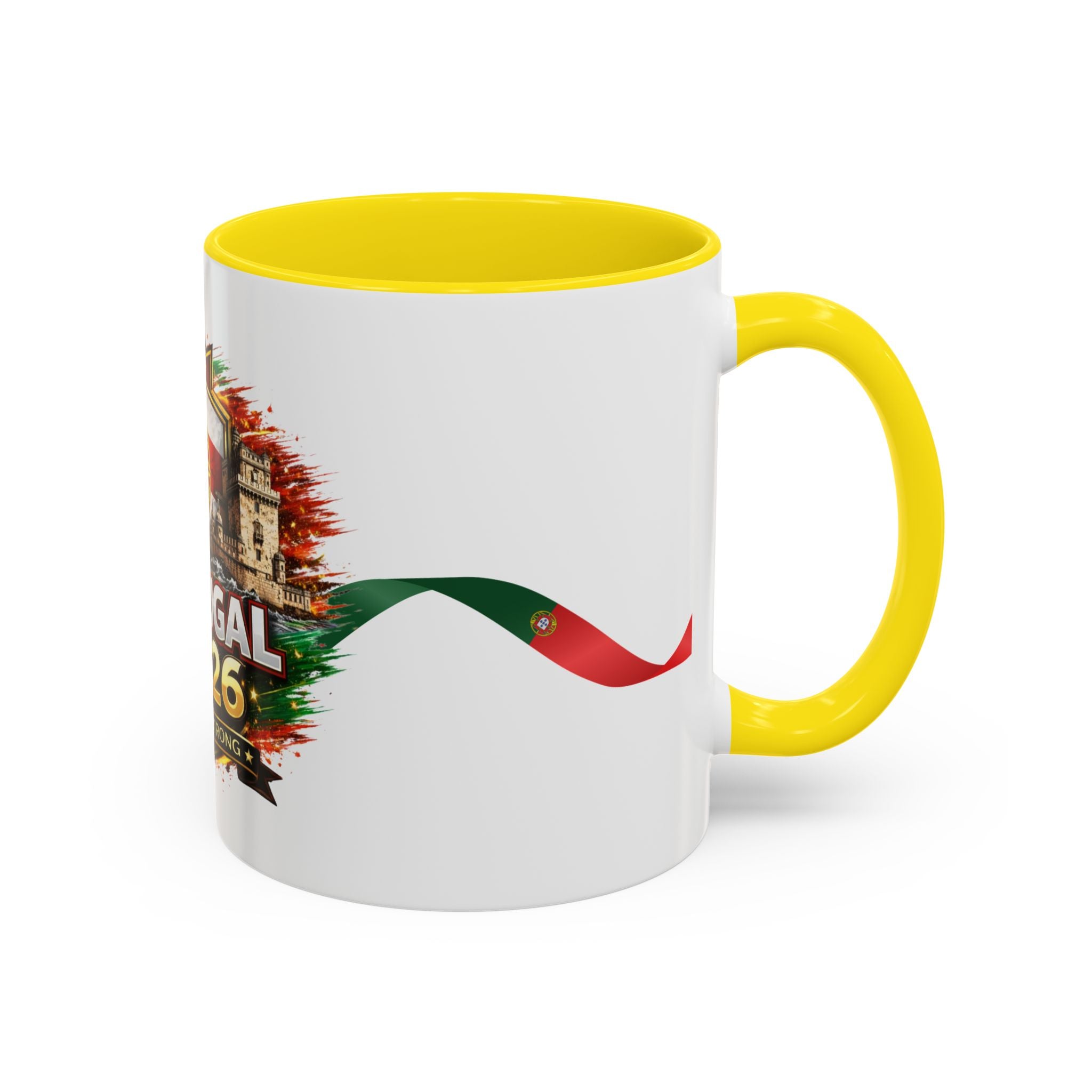 Portugal 2026 Soccer Mug – Portugal Flag & Crest Accent Coffee Cup