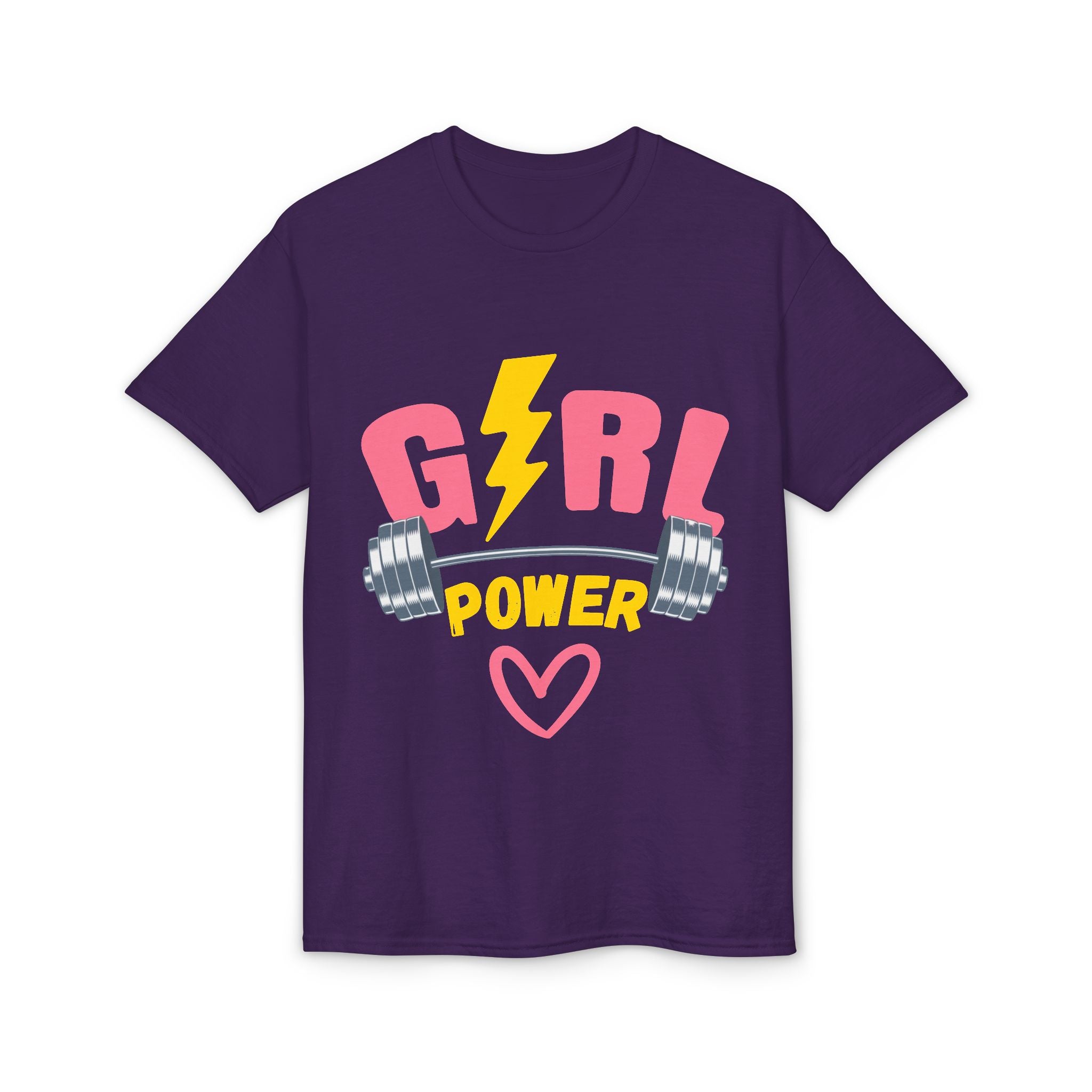 Girl Power T-Shirt — Pink Lightning Barbell Fitness Tee