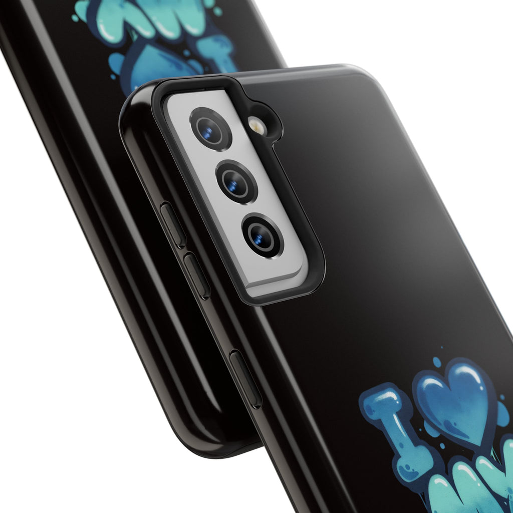 I Love My GF Phone Case — Protective Glossy "I  My GF" Design
