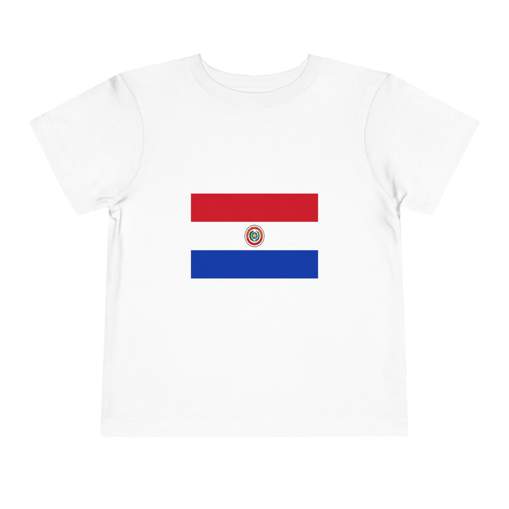 Paraguay Toddler Tee — Flag Front & 'PARAGUAY' Back Kids Shirt