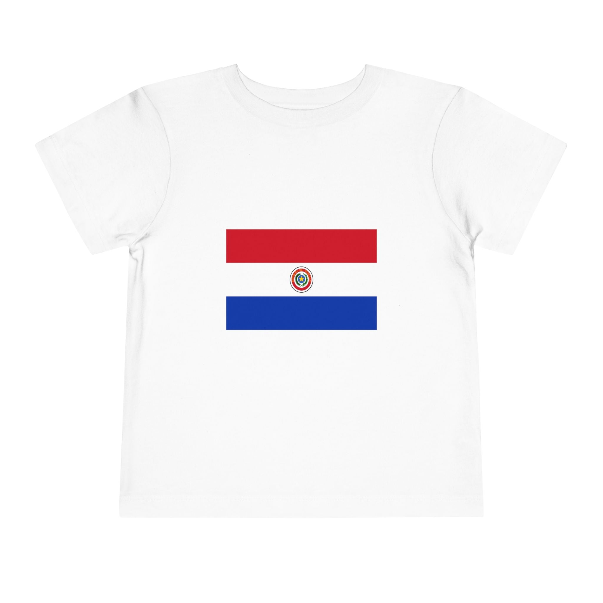 Paraguay Toddler Tee — Flag Front & 'PARAGUAY' Back Kids Shirt