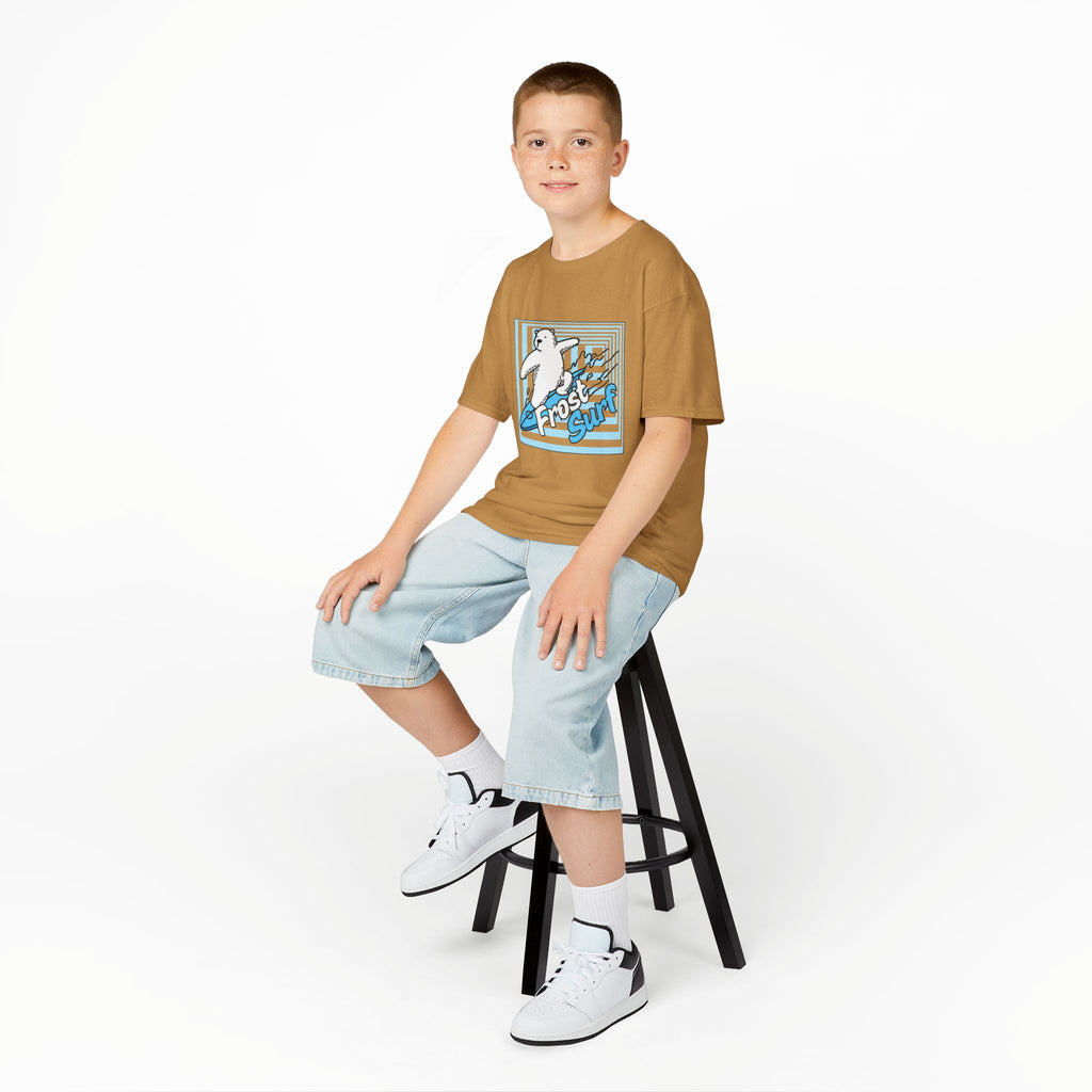 Kids Tee — 'Frost Surf' Polar Bear Surfing Graphic