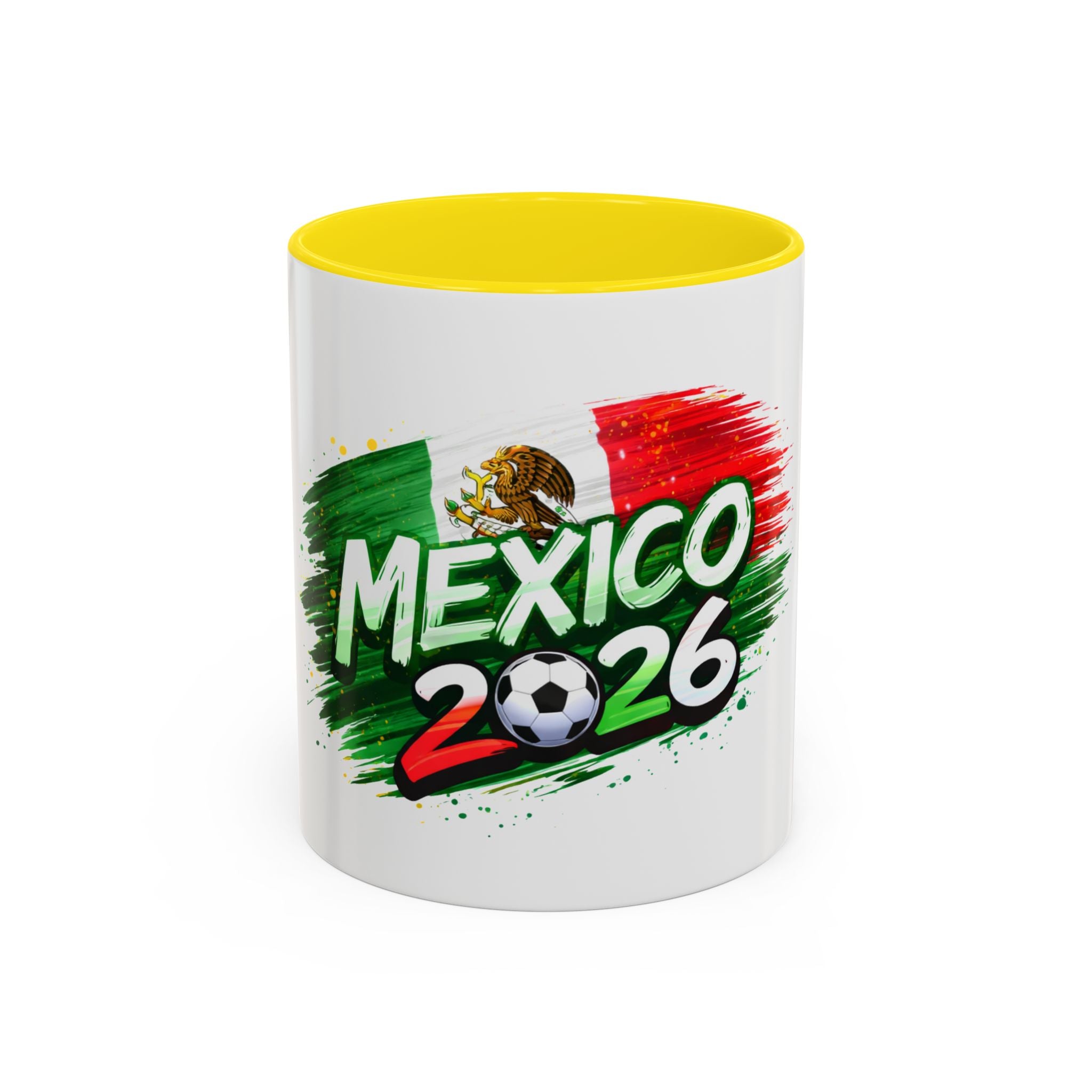 Mexico 2026 Soccer Mug — Mexican Flag Football Cup Coffee Cup (11/15oz)
