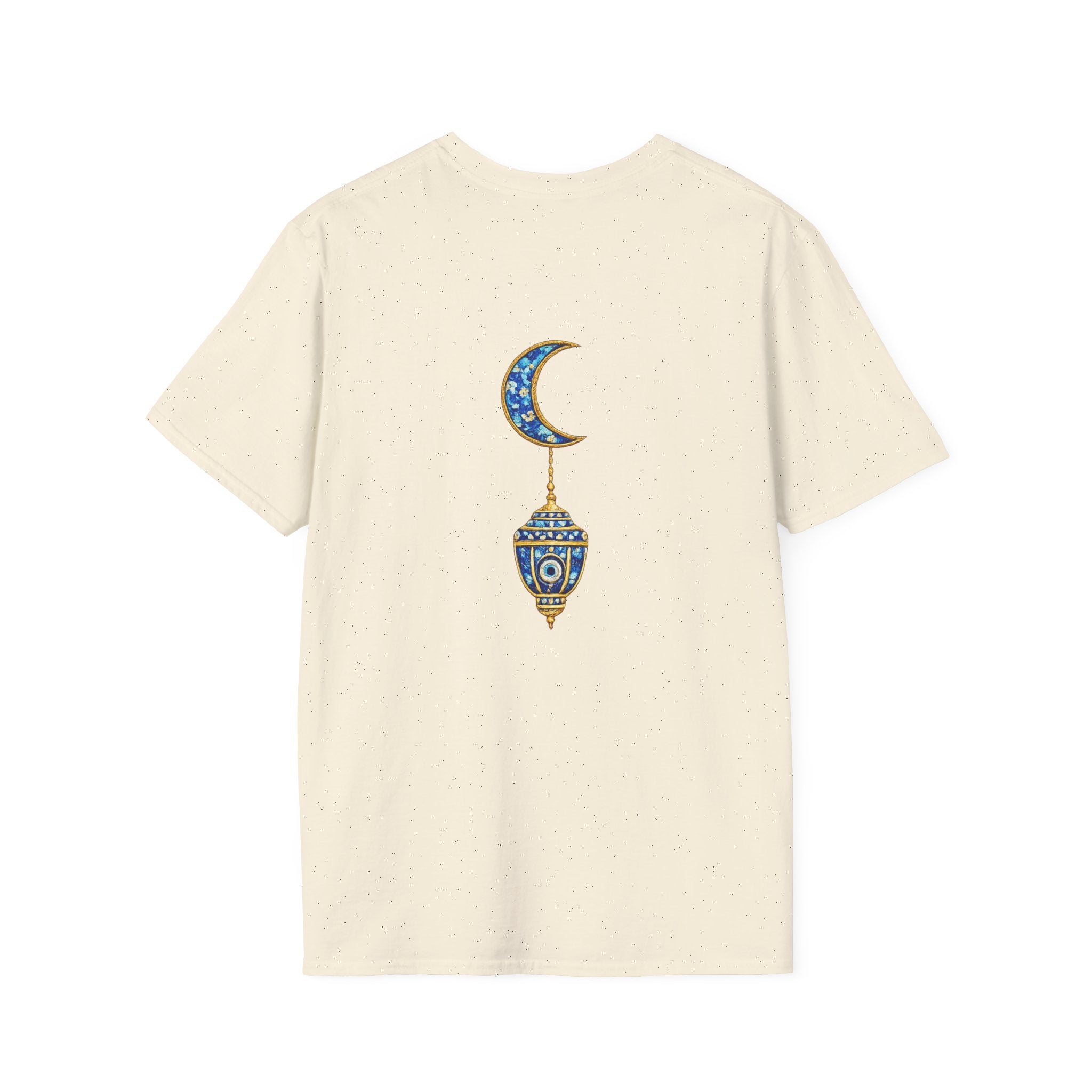 Evil Eye Crescent Lantern T‑Shirt — Protective Nazar Tee with Moon Lantern Design