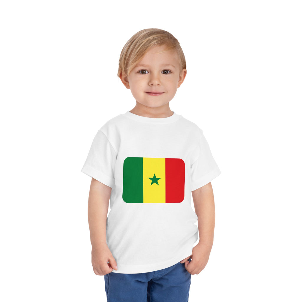Senegal Flag Toddler Tee — 'Senegal Lions of Teranga' Kids Soccer Shirt