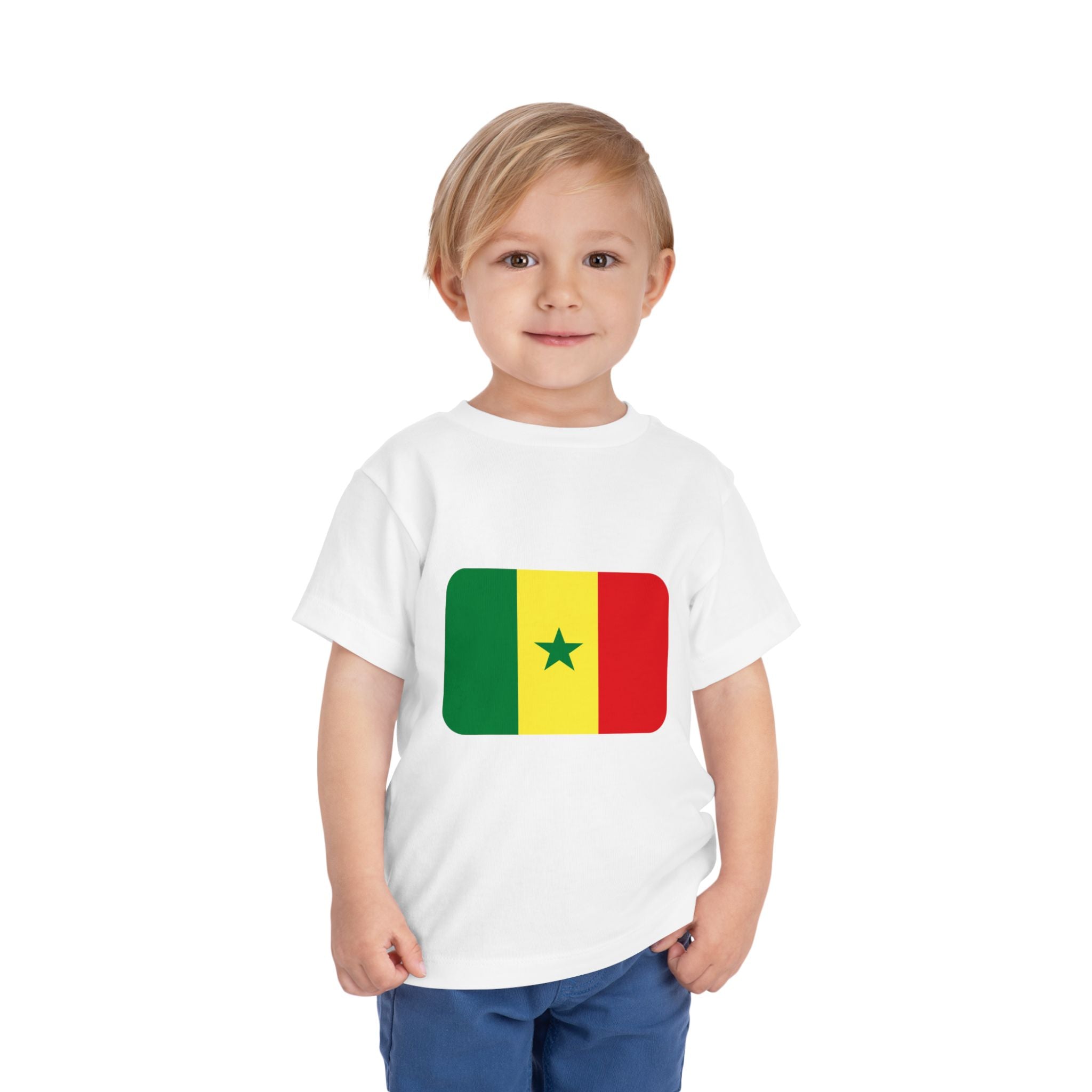 Senegal Flag Toddler Tee — 'Senegal Lions of Teranga' Kids Soccer Shirt