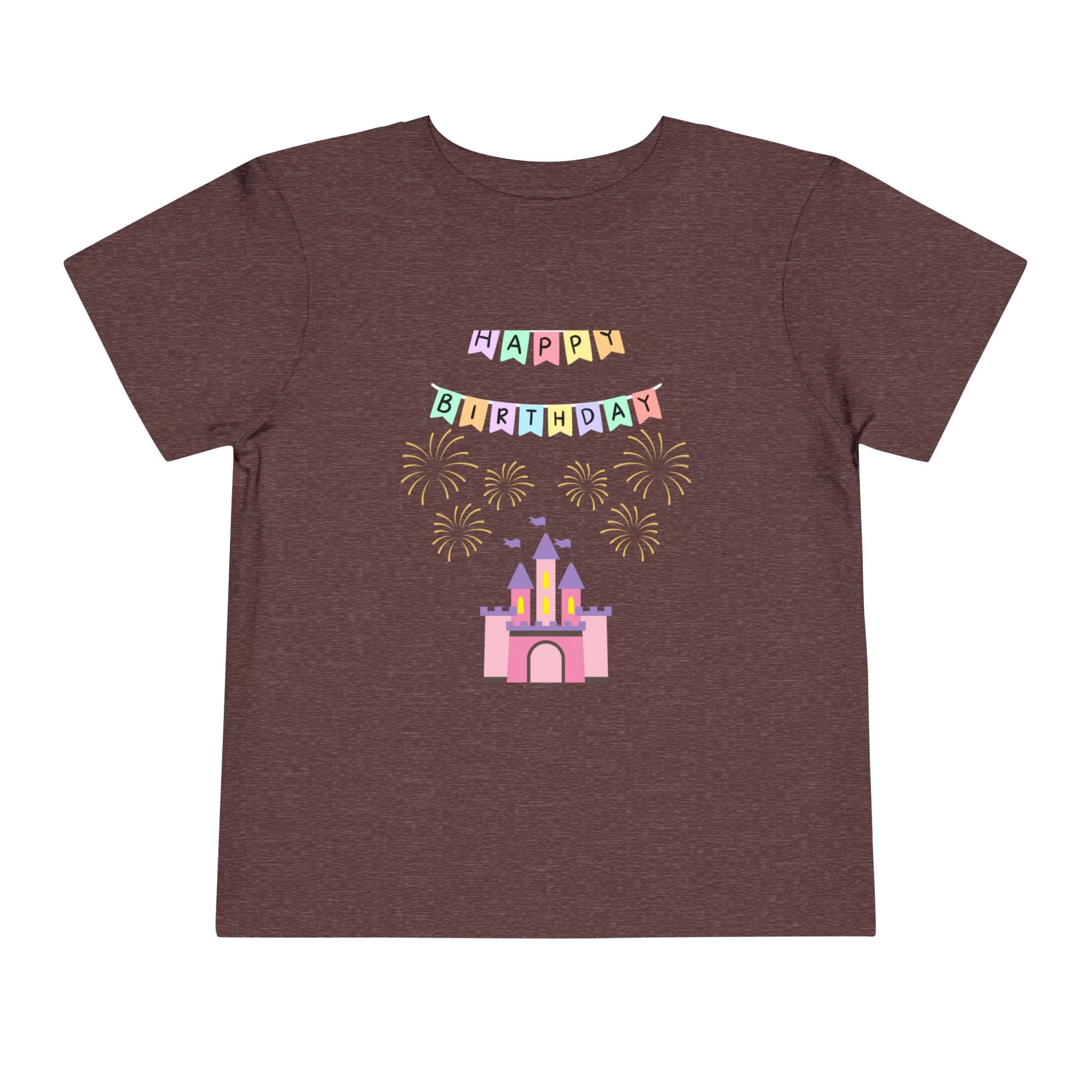 Toddler Birthday Castle Tee — "Happy Birthday" Princess Shirt