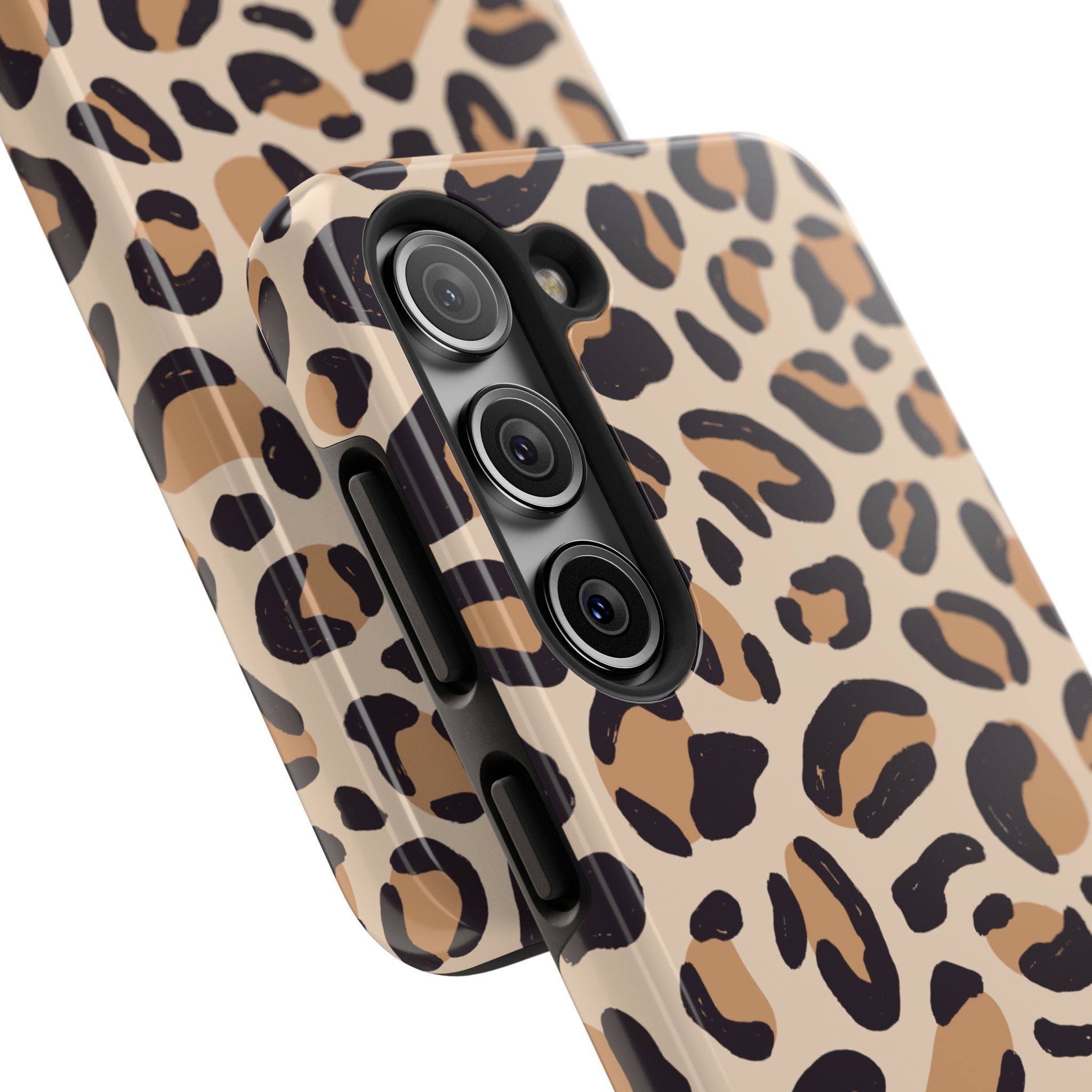 Leopard Print Tough Phone Case – Durable Glam Protective Cover