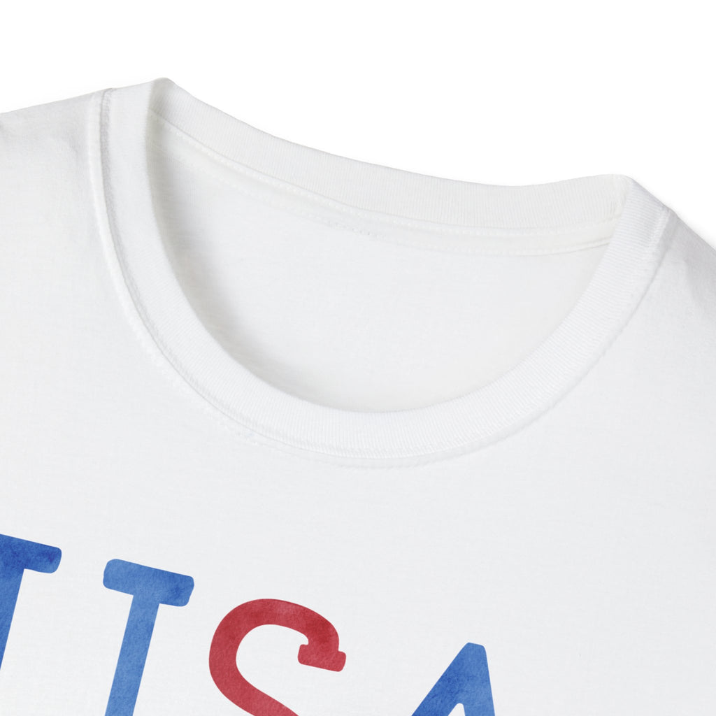 USA Heart Sunglasses & Patriotic Ice Cream T-Shirt — 4th of July Independence Day Tee