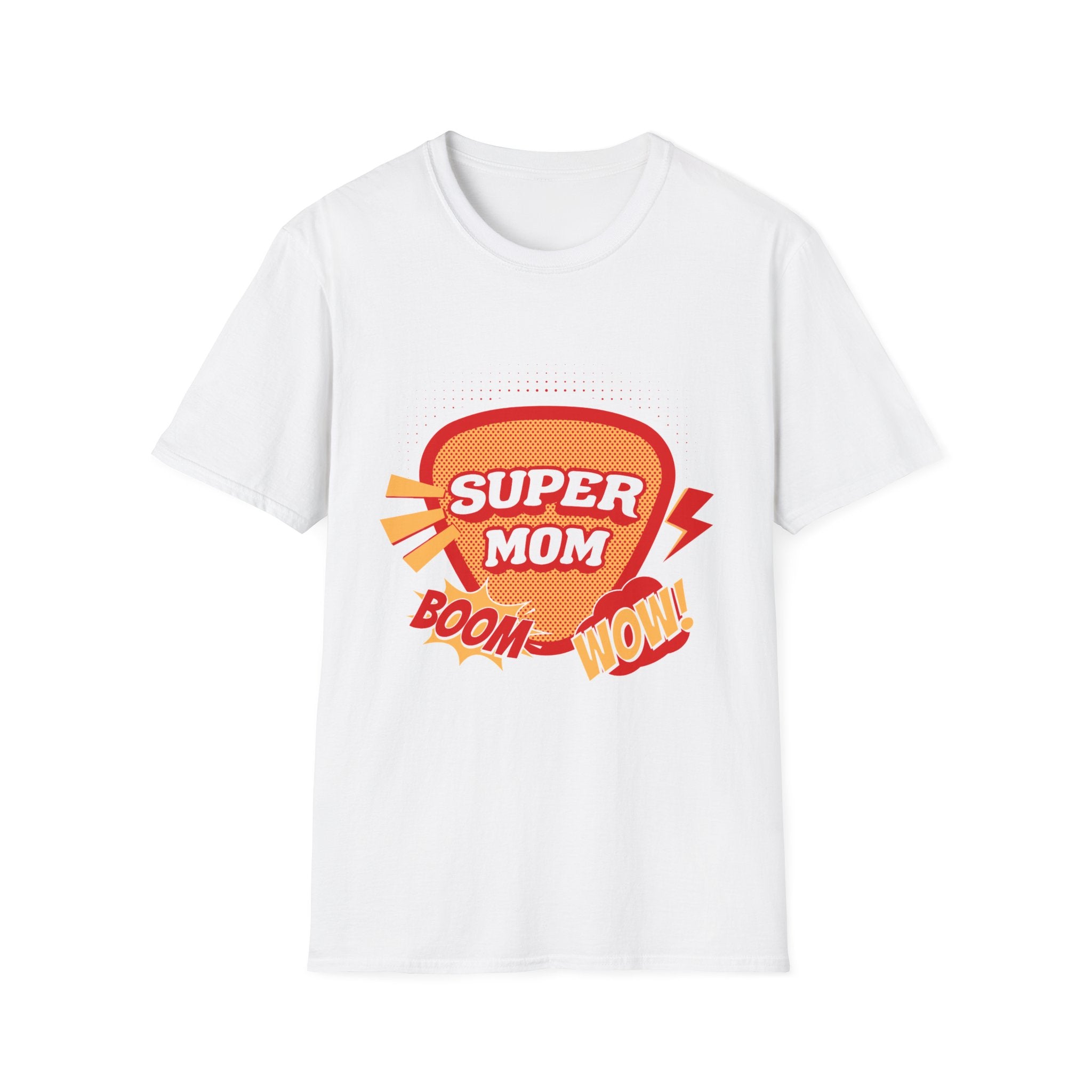 Super Mom T-Shirt — Retro Comic Boom Wow Mother's Day Tee