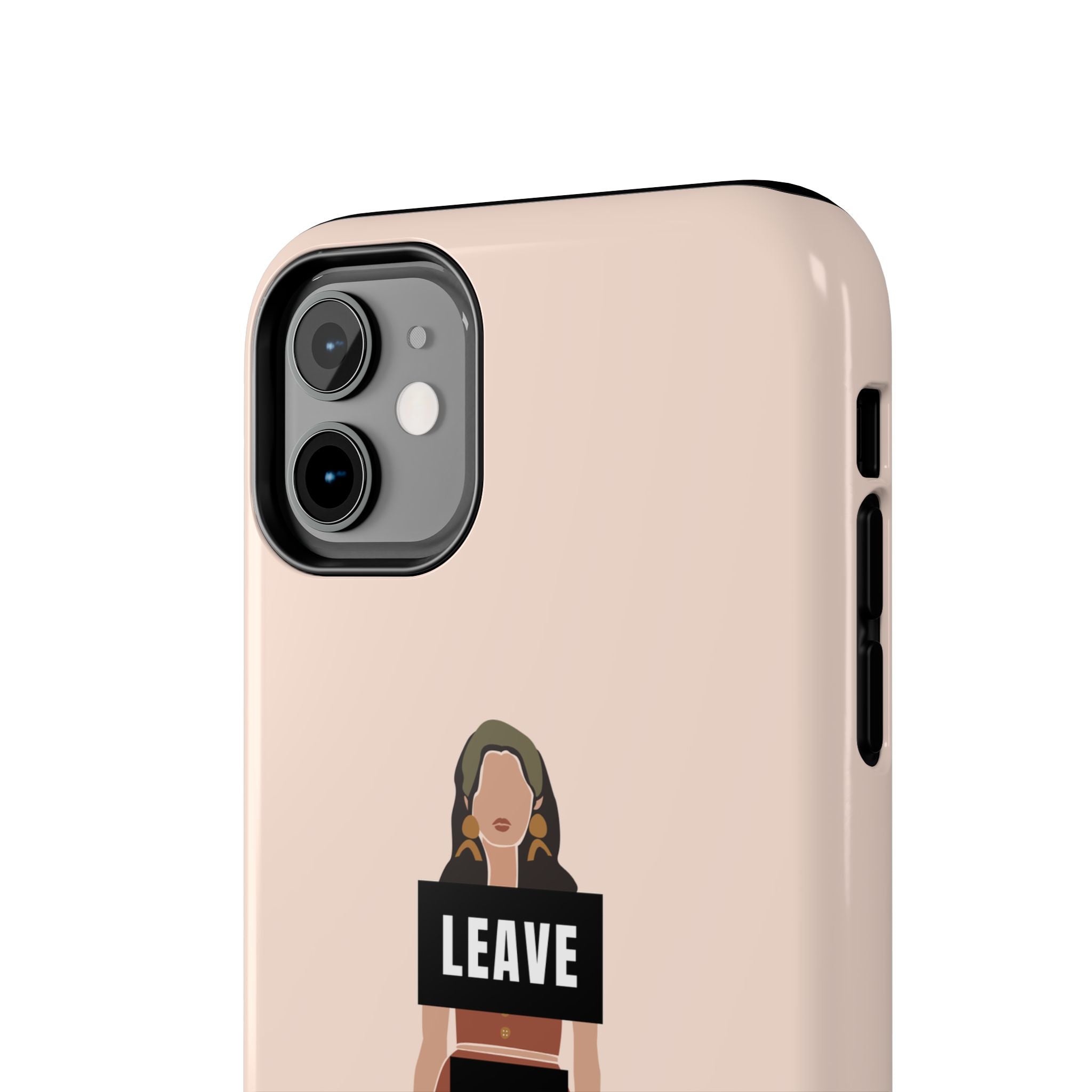 Leave Me Alone Phone Case — Tough Protective iPhone Case with Bold Statement Design