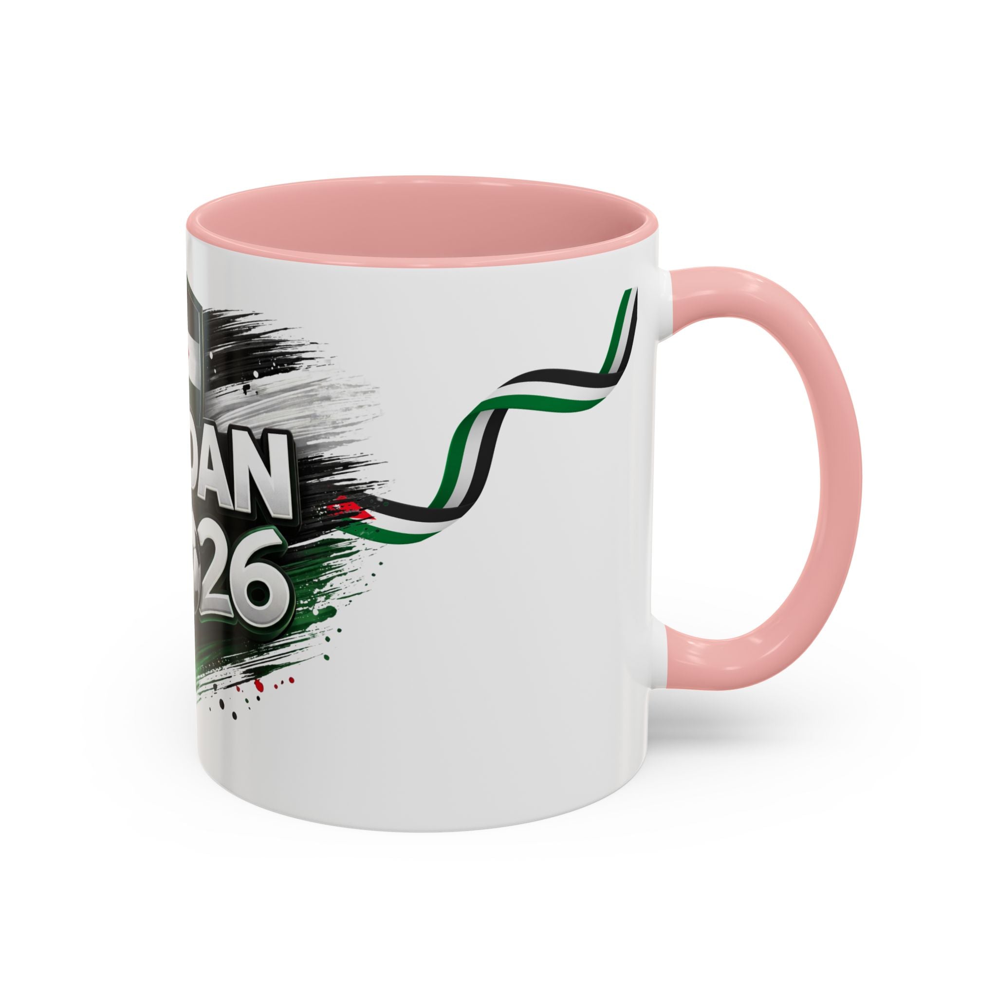 Jordan 2026 Soccer Accent Coffee Mug – Jordan Flag Football Fan Gift (11/15oz)