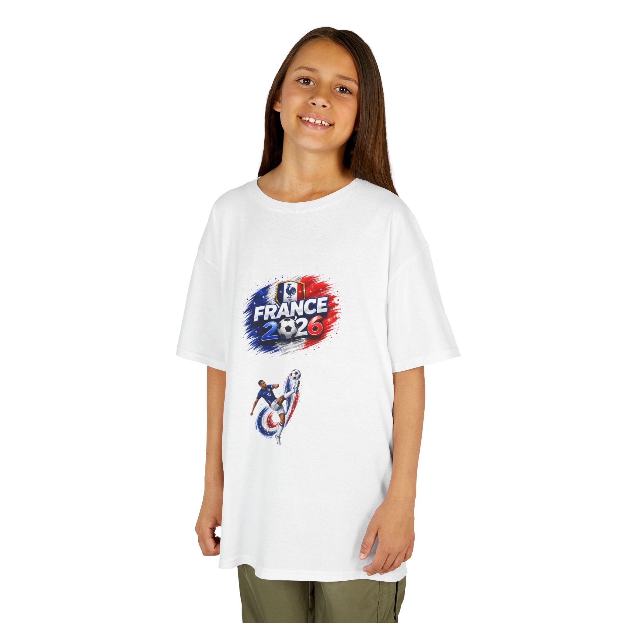 Kids T-Shirt — France 2026 Soccer Crest & FRA Flag Football Tee