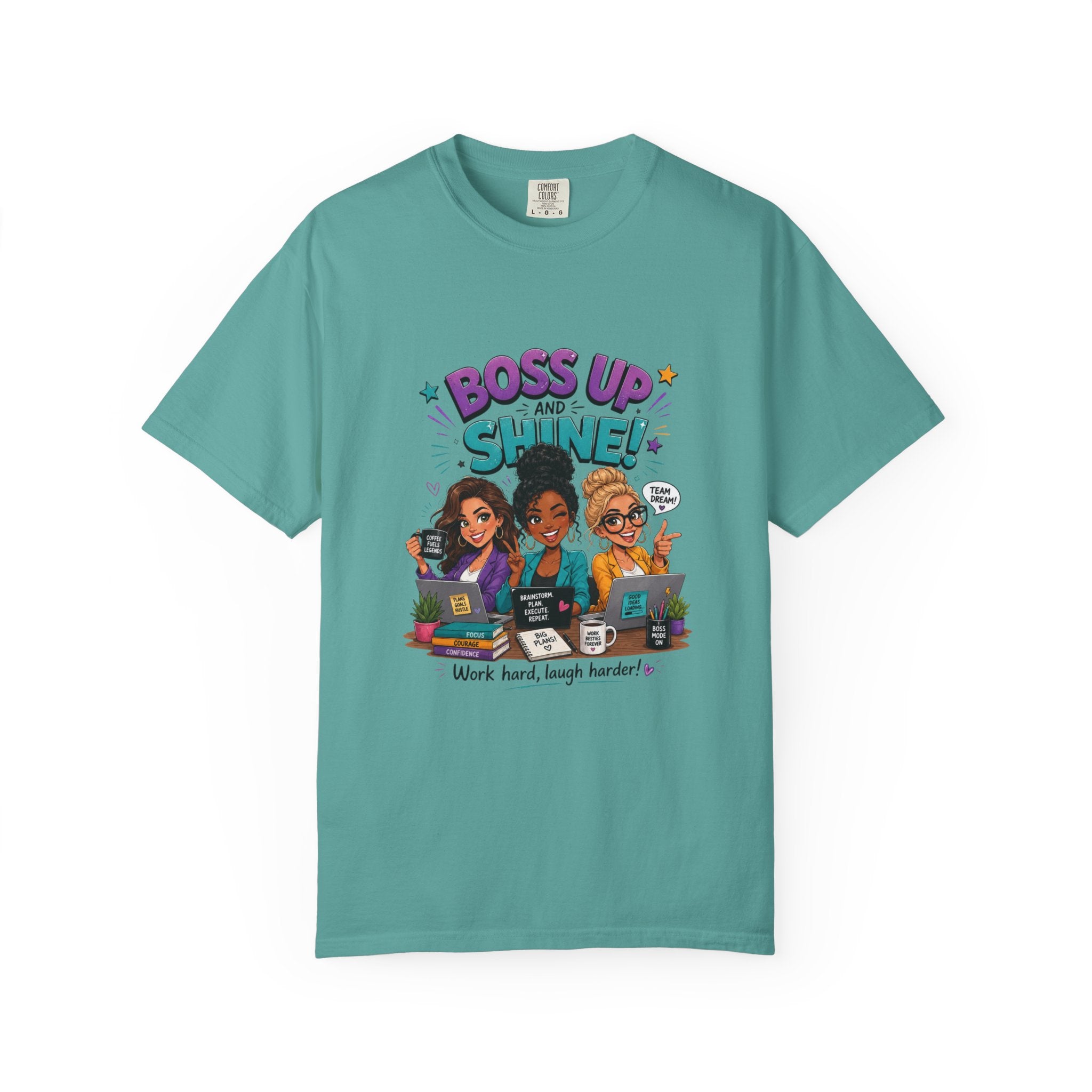 Boss Up and Shine" Motivational Graphic Tee
