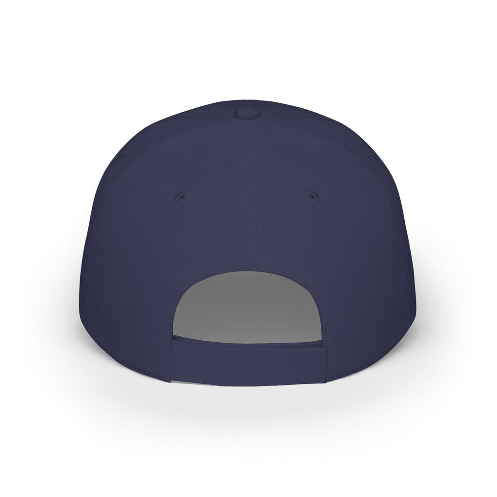 Corgi Pawprints Low Profile Baseball Cap — "My Rescue Dog Has My Heart" Red Cap