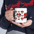 Minnie Mouse Ceramic Mug — Cute Polka Dot Bow Disney Coffee Cup (11oz)