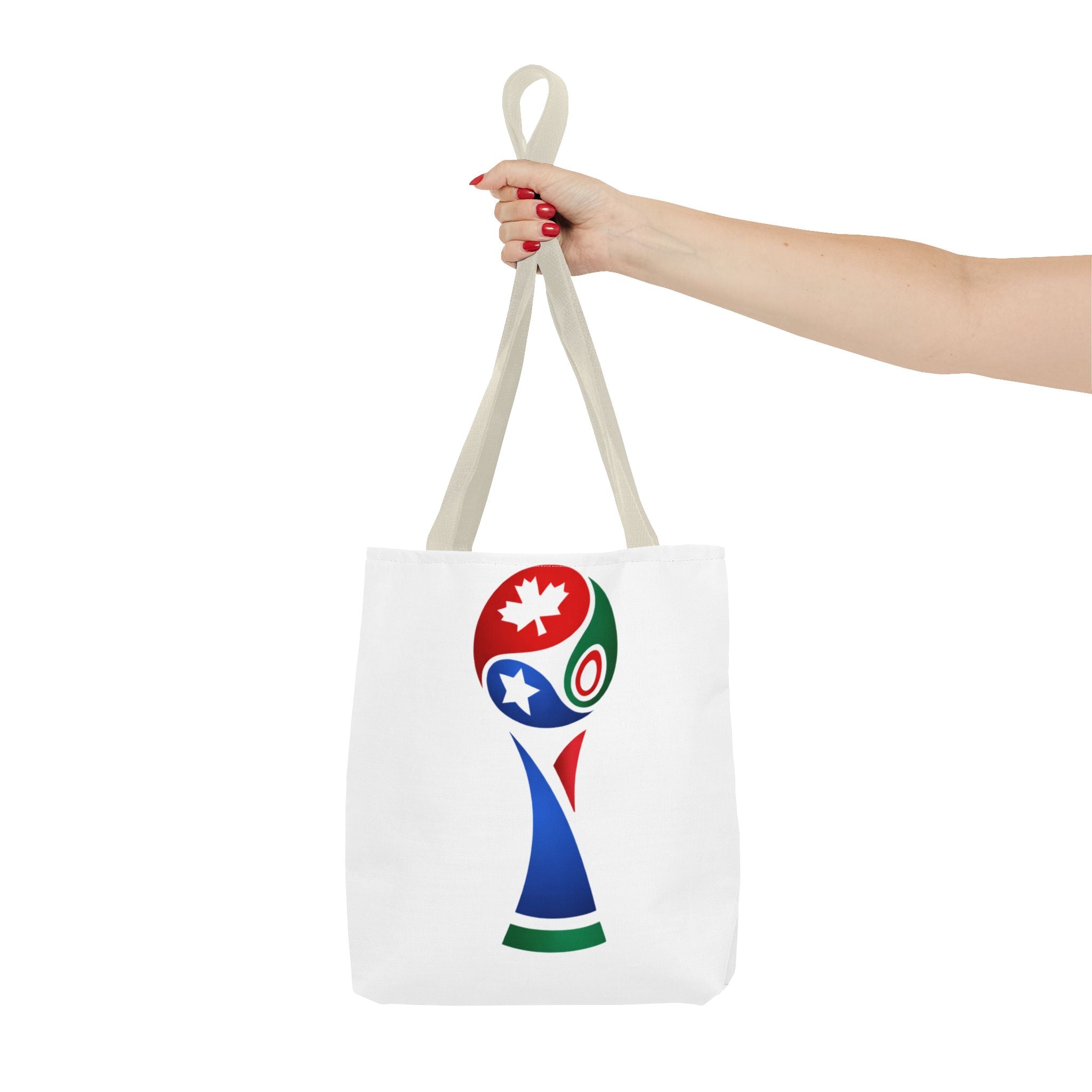 2026 USA Canada Mexico Soccer Trophy Tote Bag — World Cup Style Fan Tote