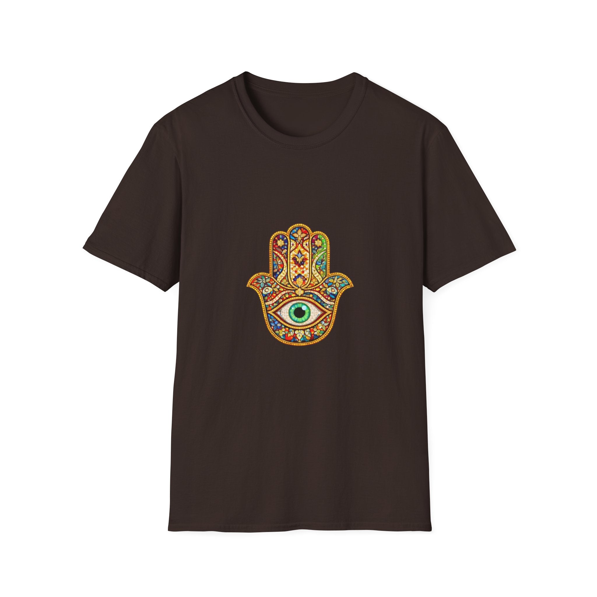 Hamsa Hand T-Shirt – Colorful Protective Eye Boho Tee