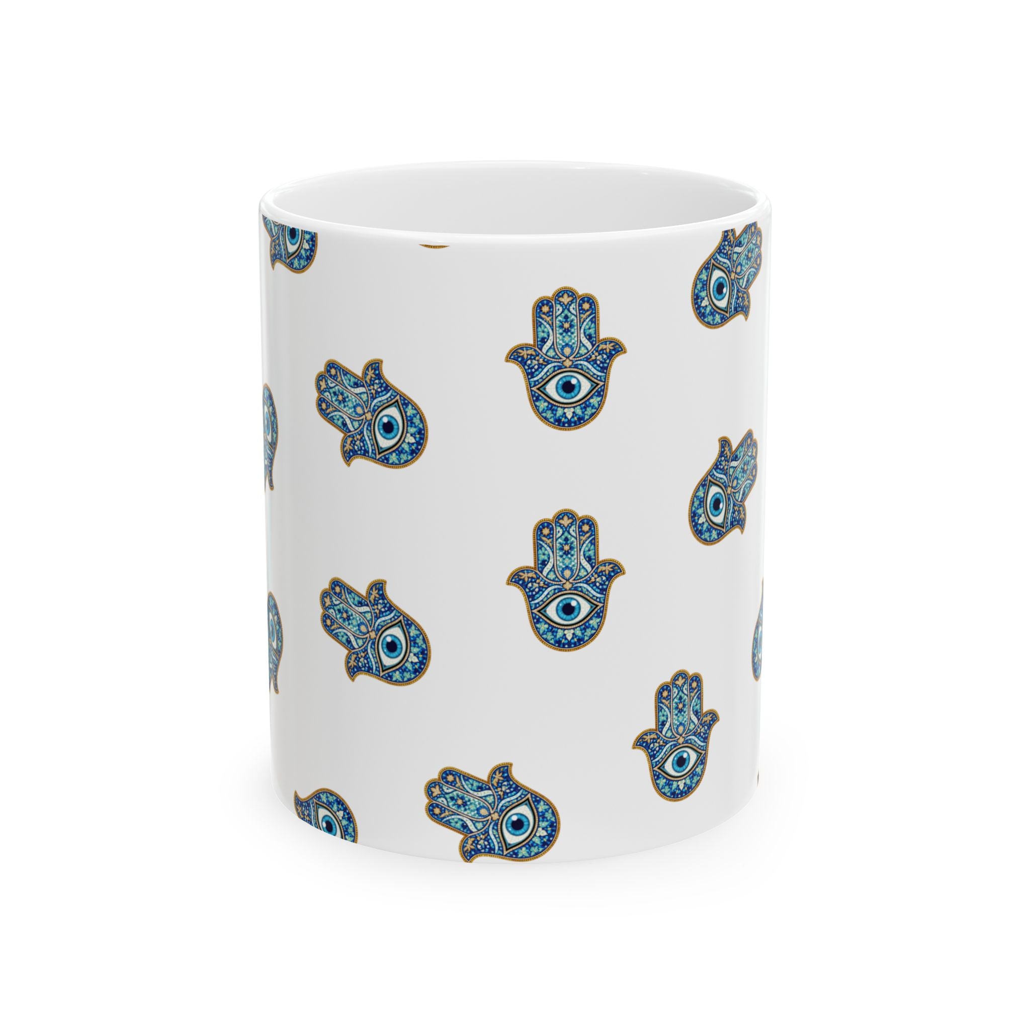 Hamsa Pattern Ceramic Mug