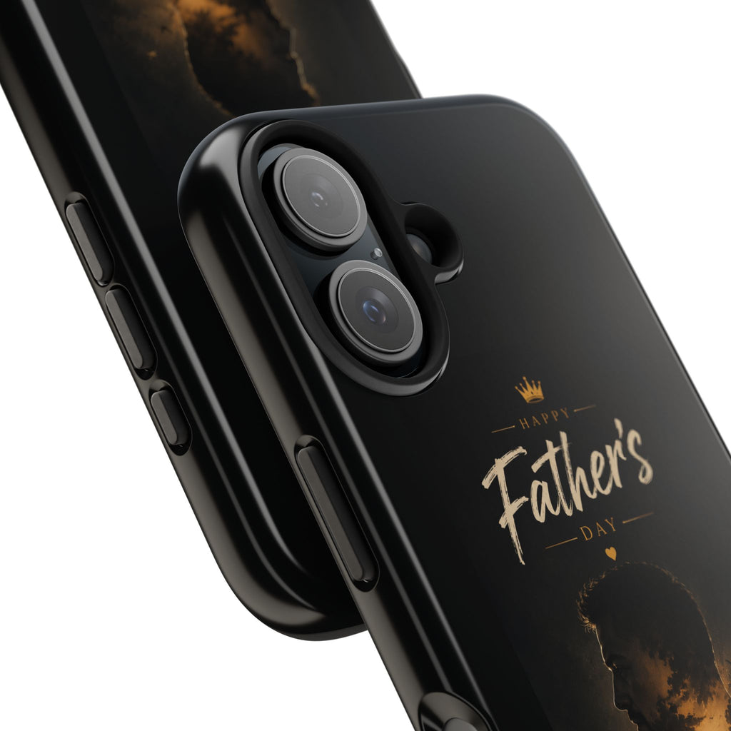 Father's Day Tough Phone Case – Silhouette Dad & Child Tribute