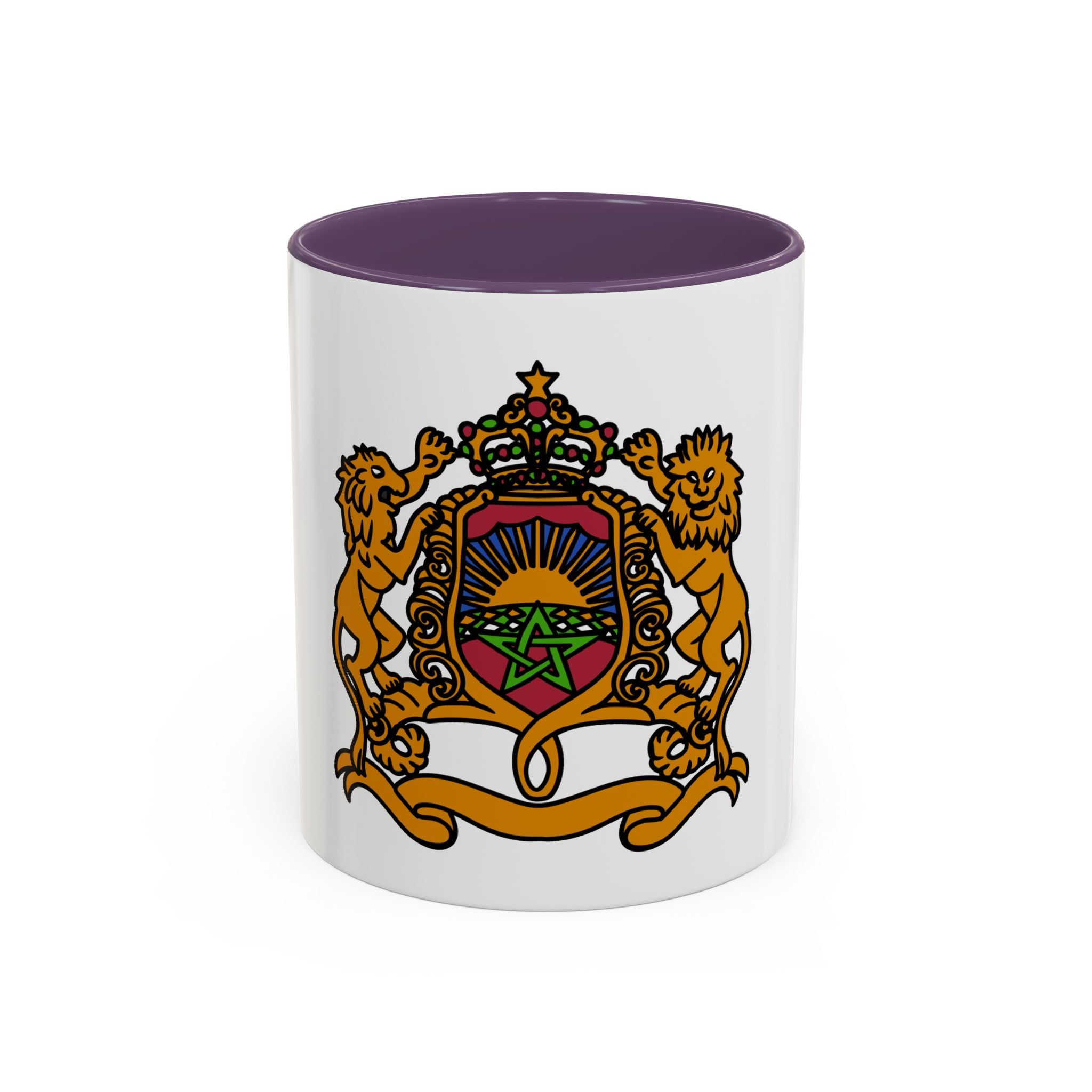 Morocco Coat of Arms Accent Coffee Mug – Moroccan Flag 11/15oz