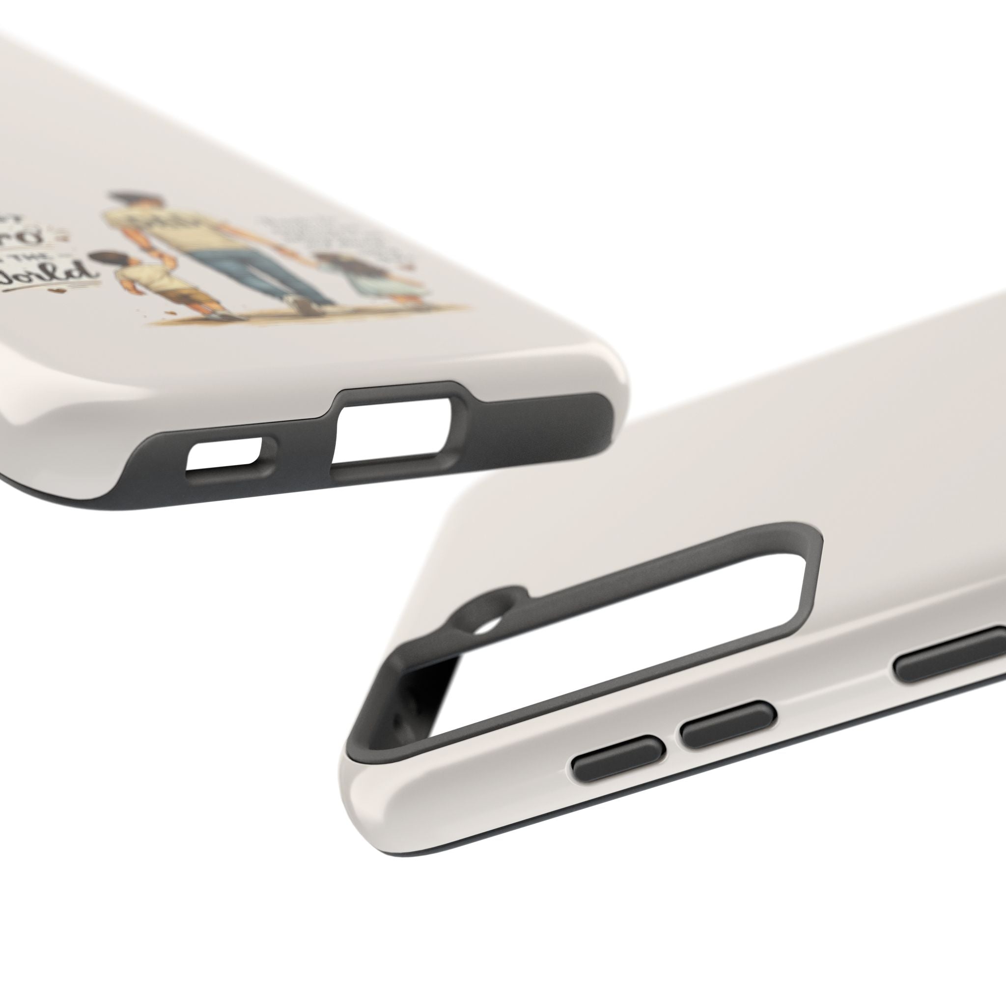 Dad Phone Case — "My First Hero in the World" Protective Tough Case, Father’s Day Gift