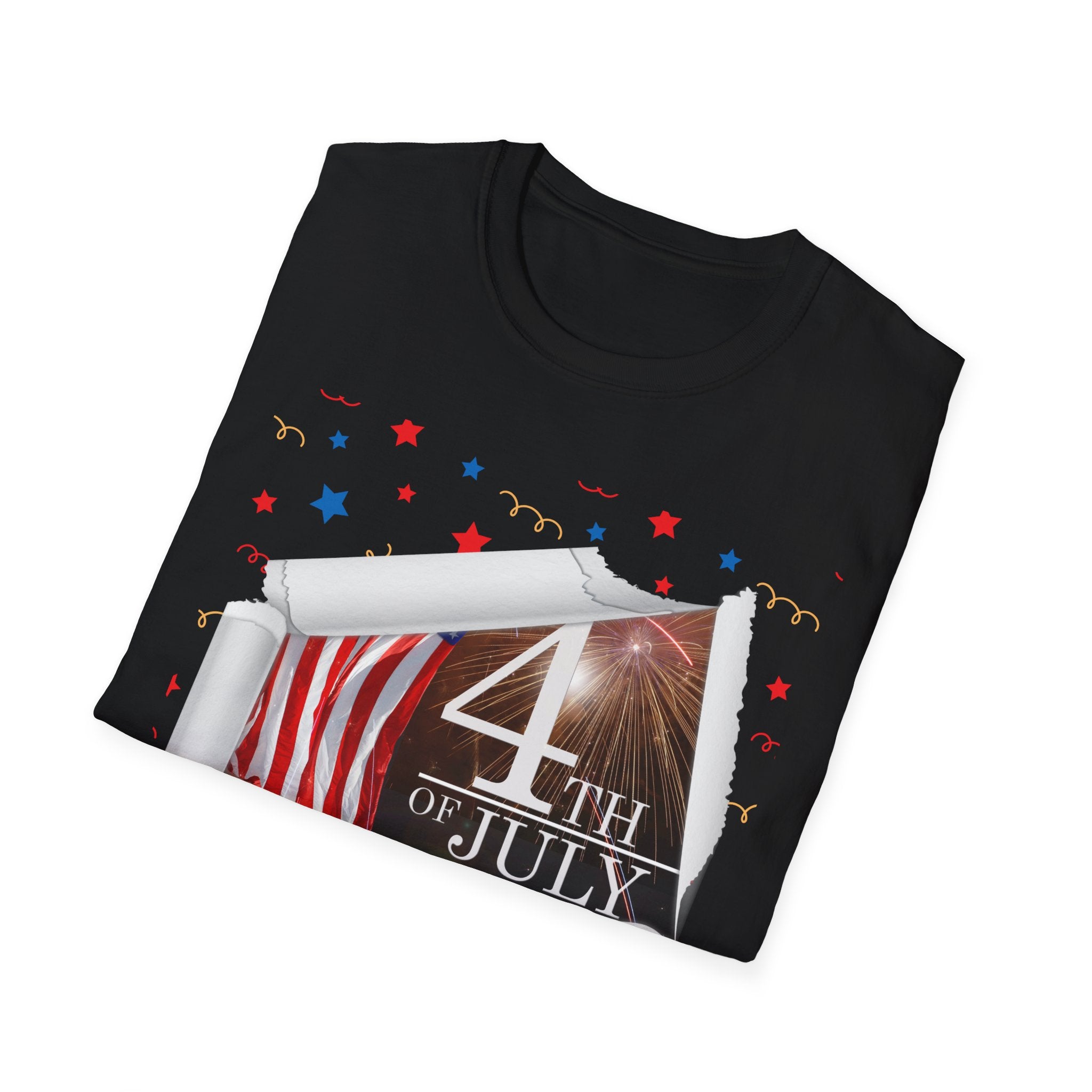 4th of July American Flag T-Shirt — Patriotic Independence Day Tee
