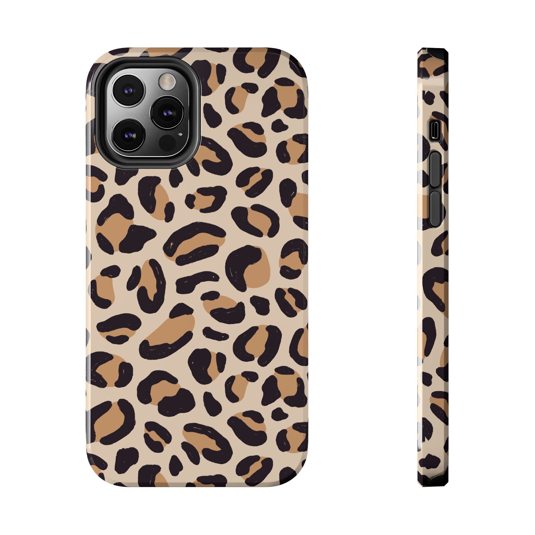 Leopard Print Tough Phone Case – Durable Glam Protective Cover