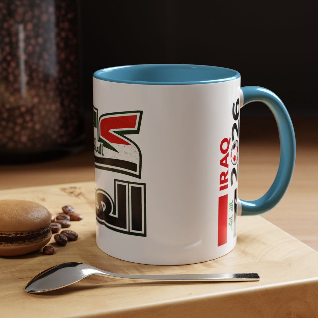Iraq 2026 Accent Coffee Mug — Arabic Pride Flag Design