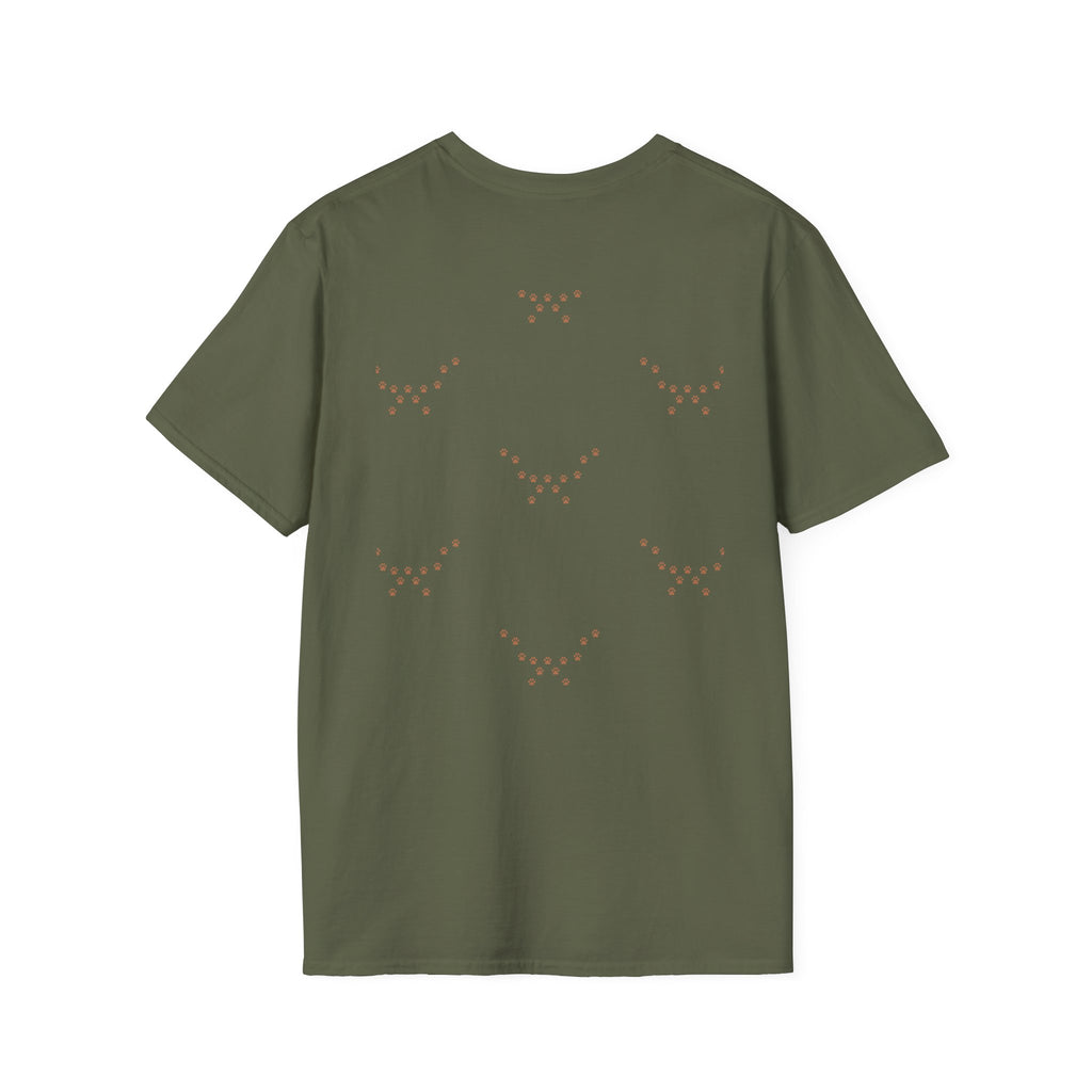 Dog Lover T-Shirt — "Home Is Where The Dog Is" Paw Print Tee