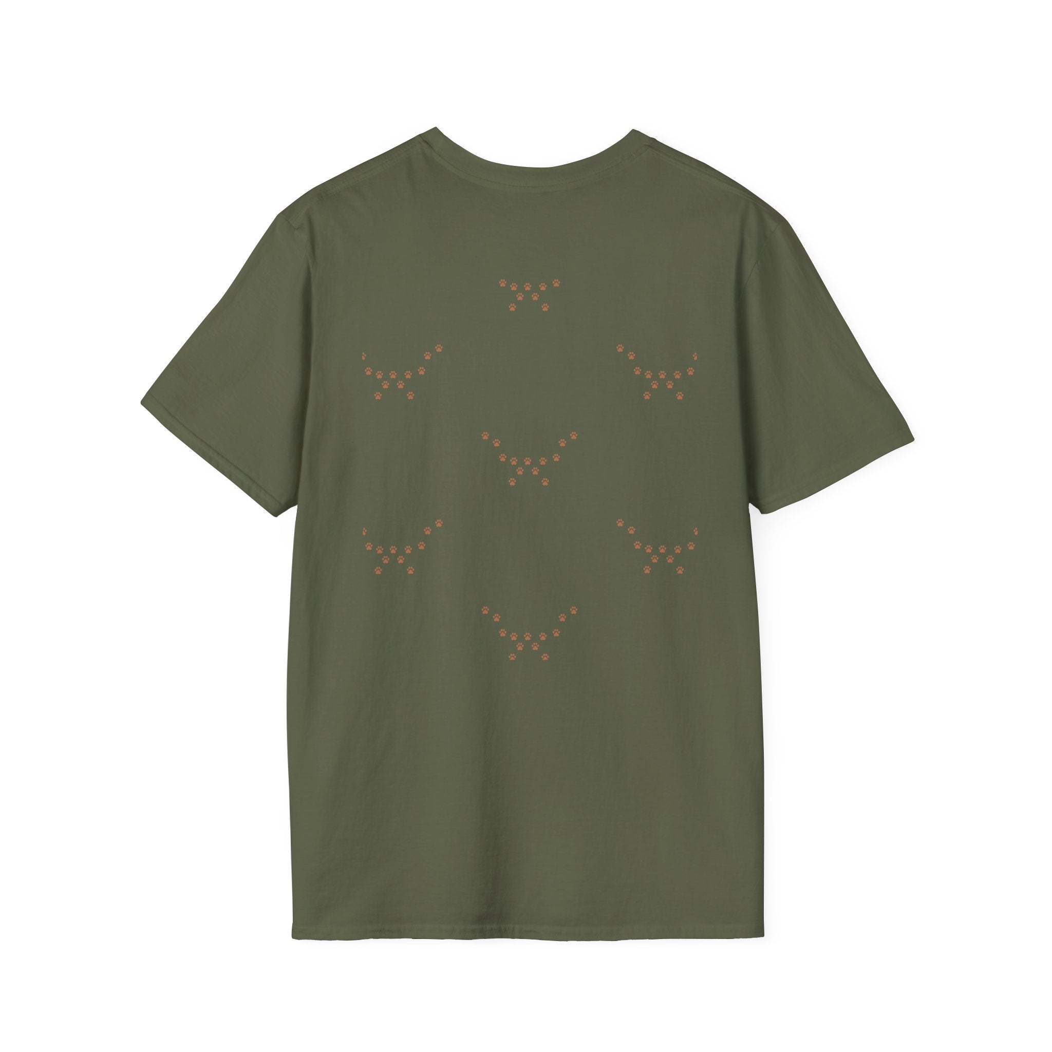 Dog Lover T-Shirt — "Home Is Where The Dog Is" Paw Print Tee