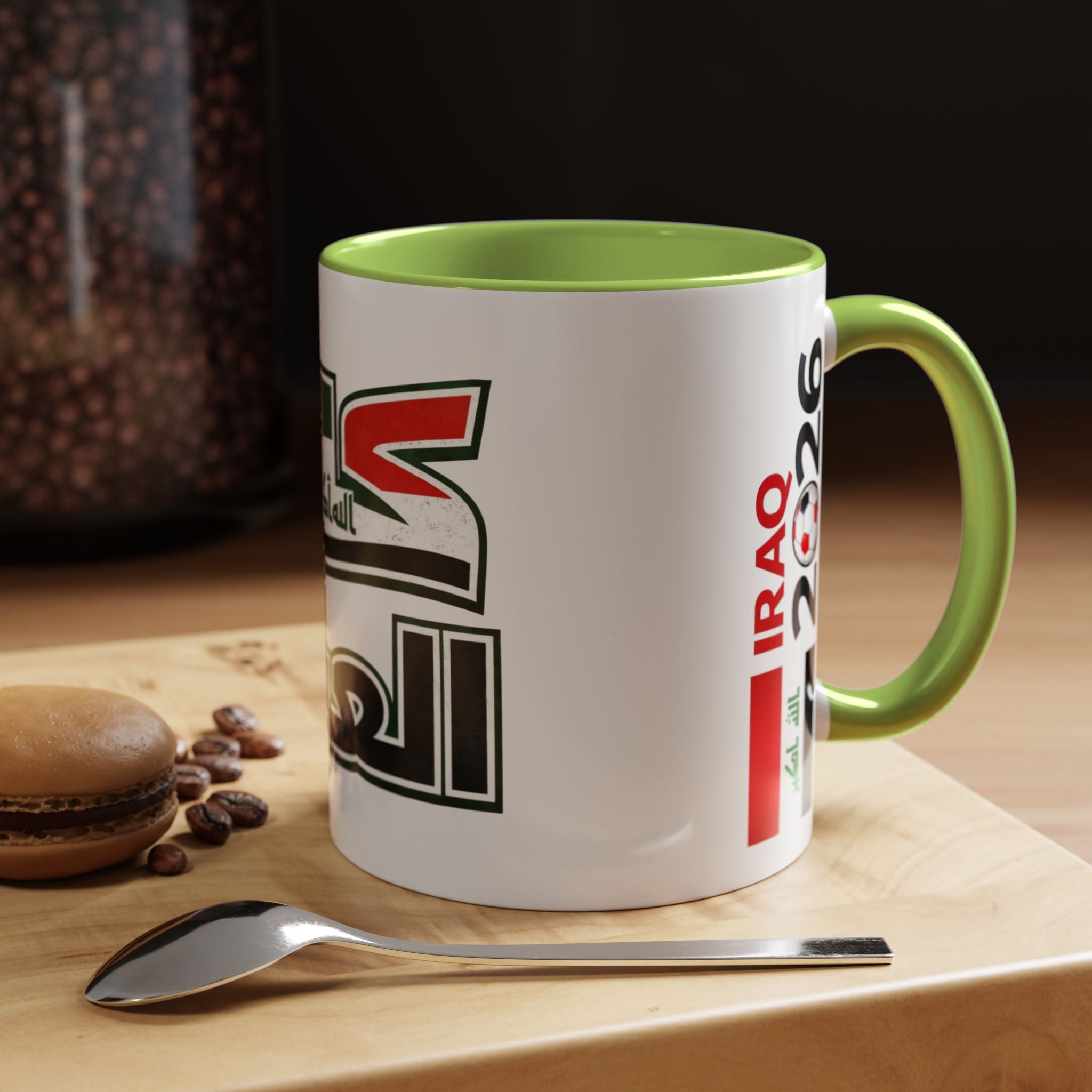 Iraq 2026 Accent Coffee Mug — Arabic Pride Flag Design