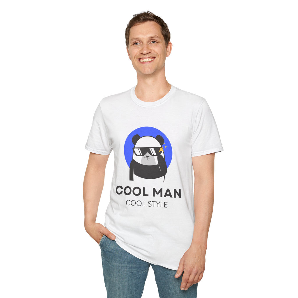 Cool Man Panda T-Shirt — 'Cool Man Cool Style' Graphic Tee