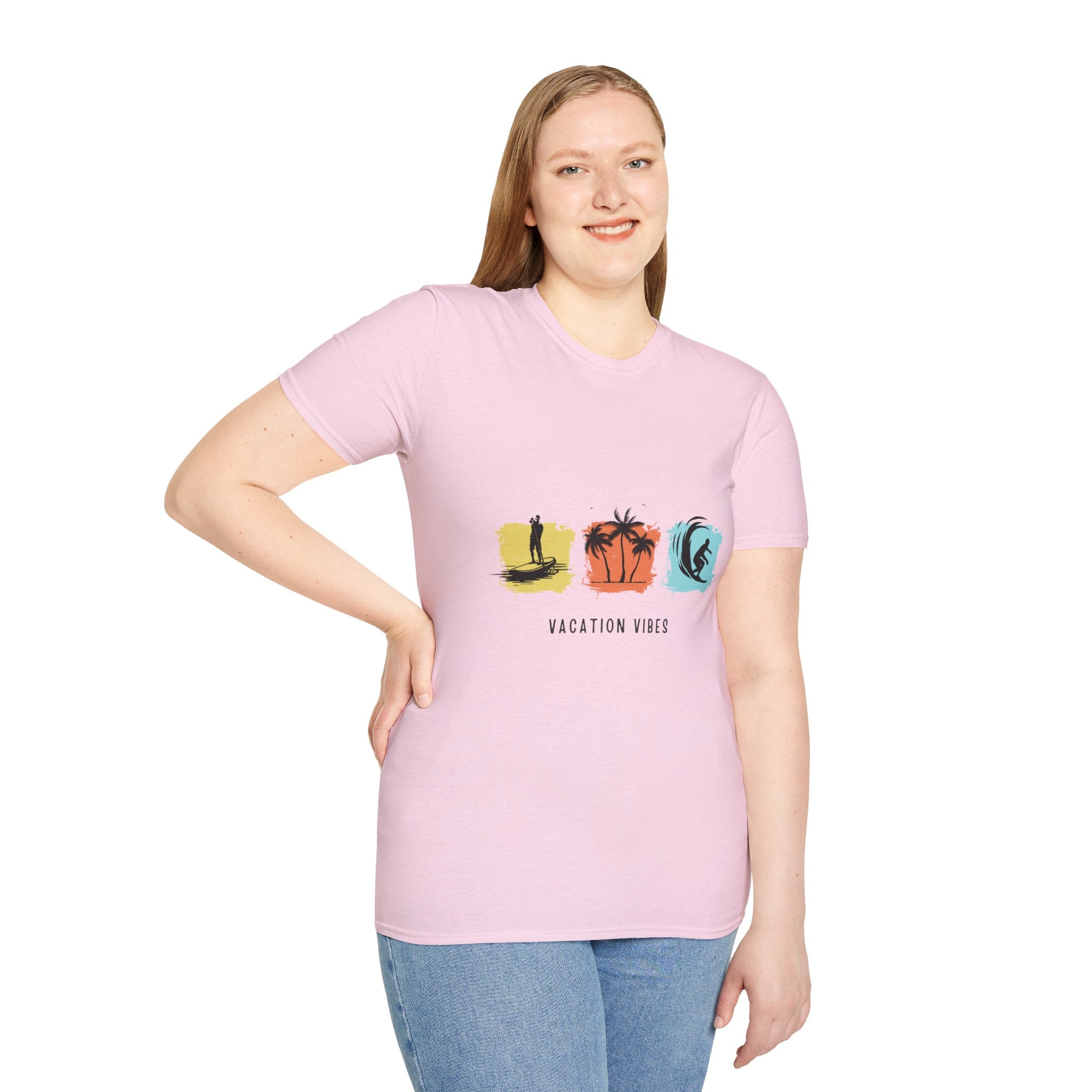 Vacation Vibes T-Shirt — Beach Surf Palm Tree Graphic Tee