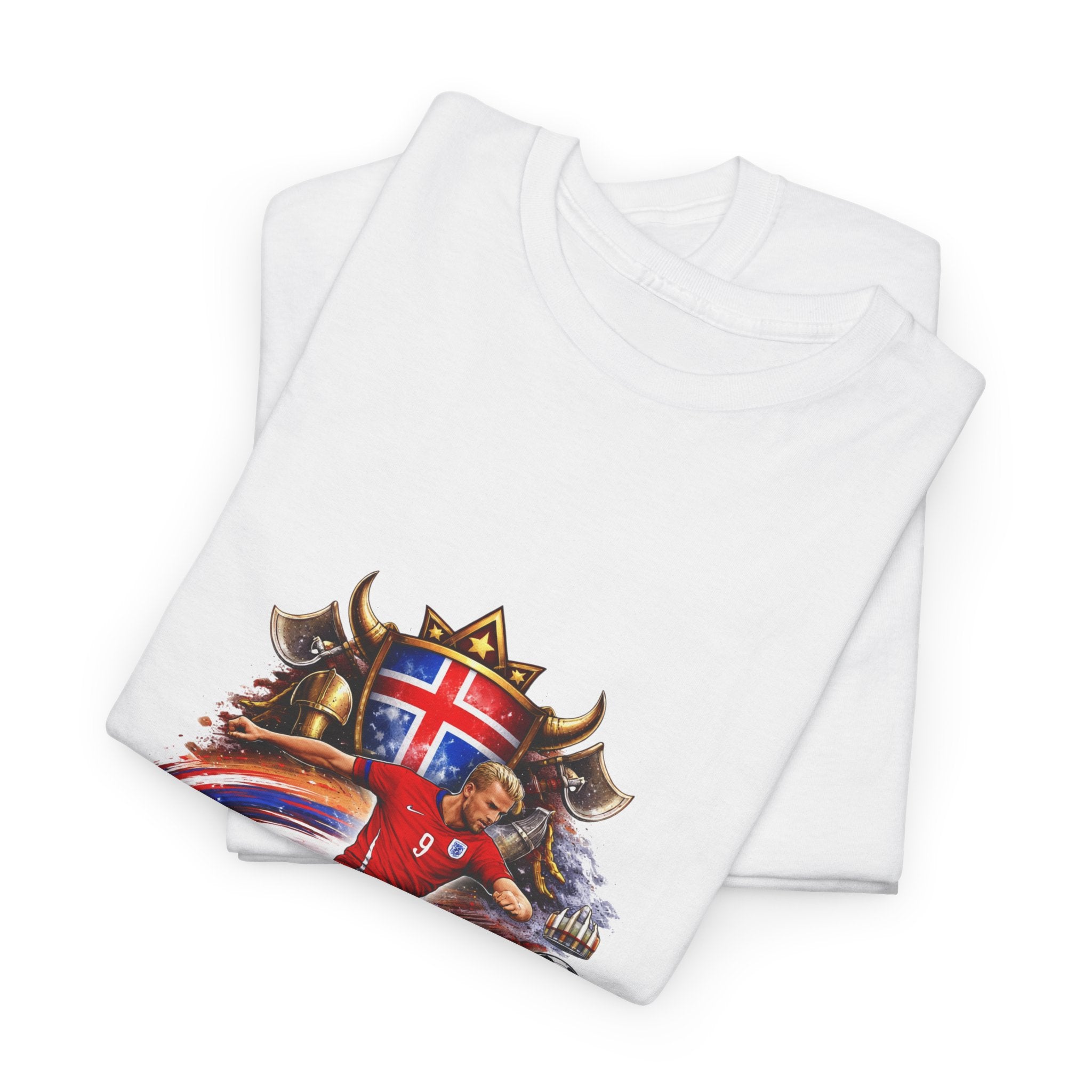 Norway 2026 Soccer Crest T-Shirt — Norwegian Flag Football Fan Tee