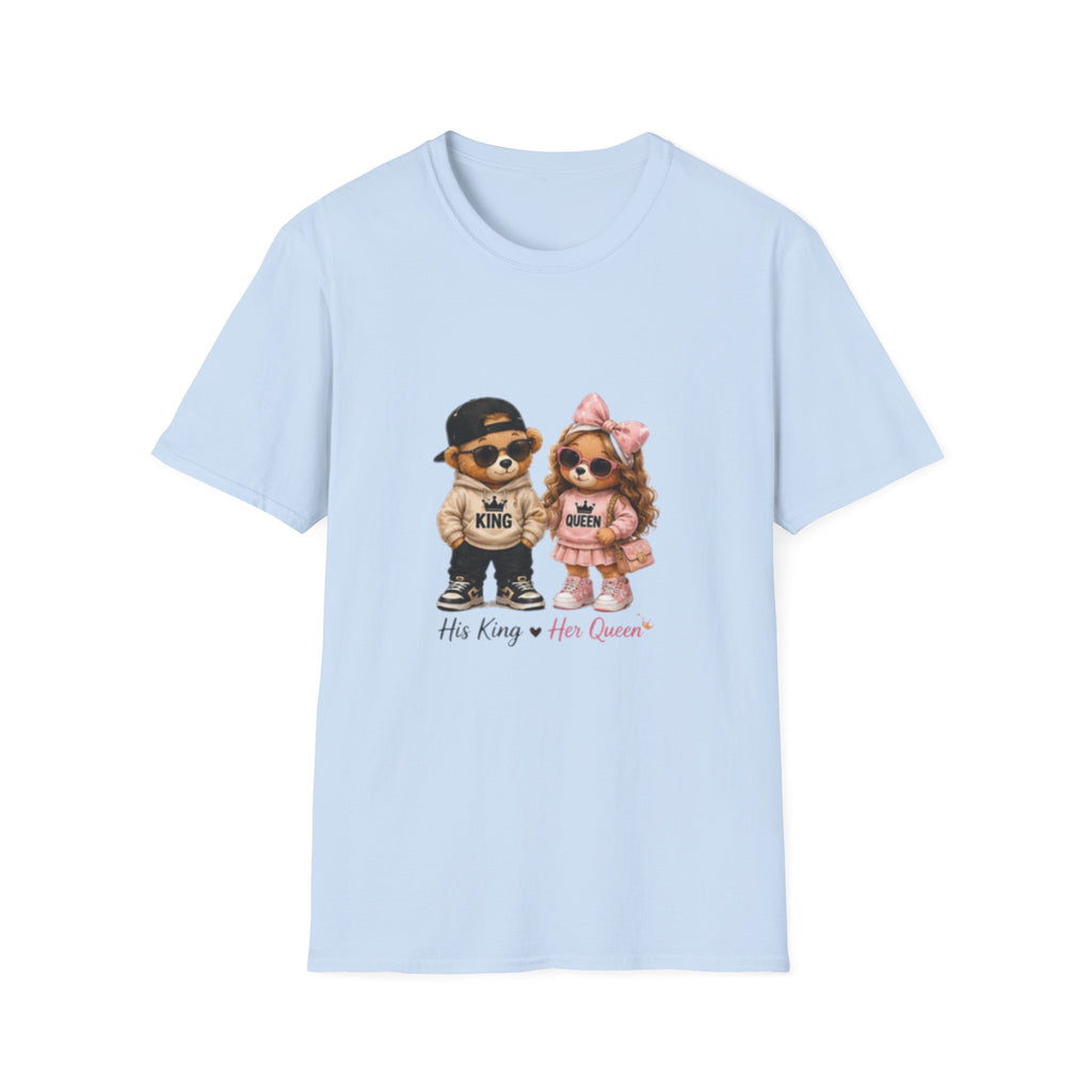 Couple Pomeranian Tee — "His King & Her Queen" Cute Pet Couple unisex T-Shirt