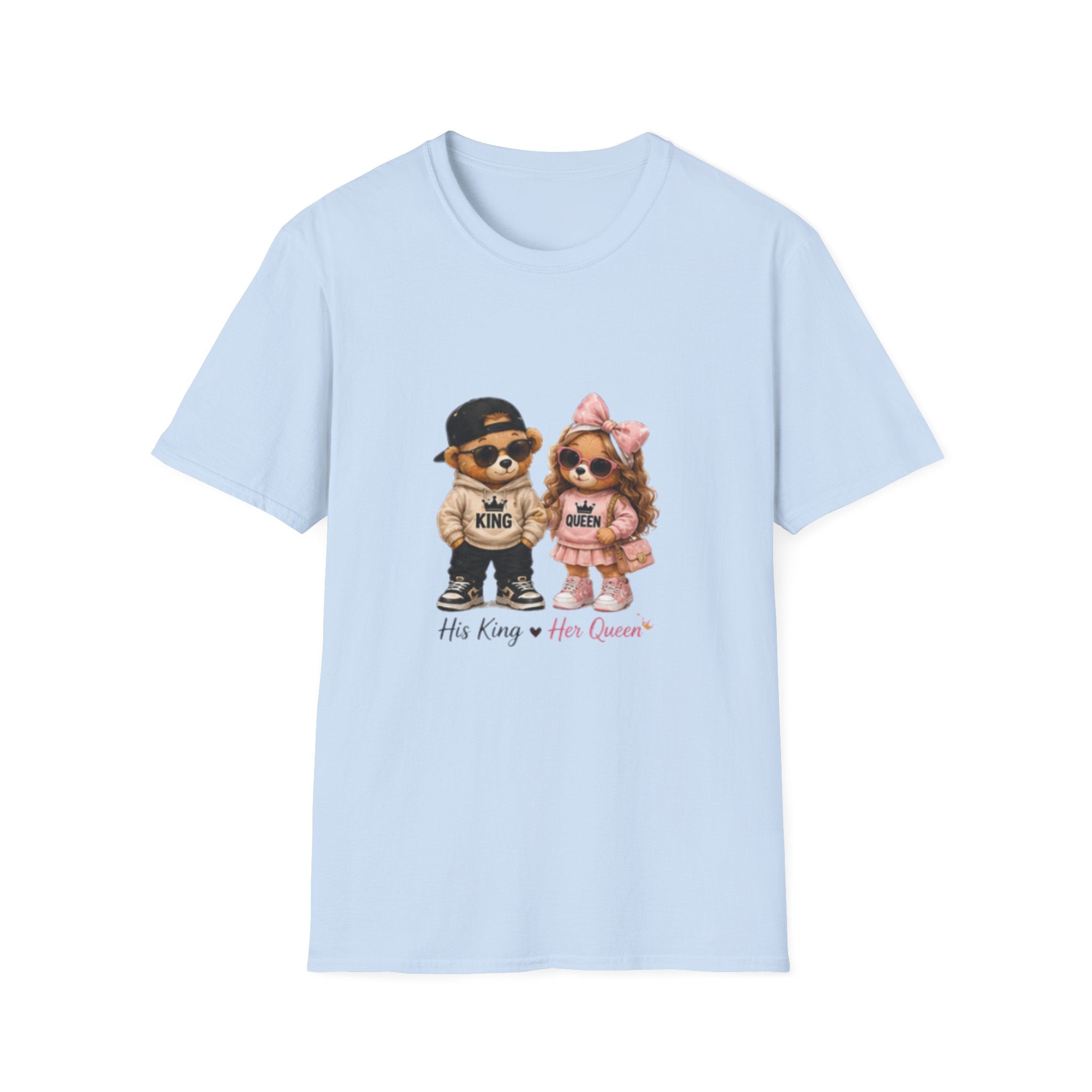 Couple Pomeranian Tee — "His King & Her Queen" Cute Pet Couple unisex T-Shirt