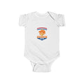 Netherlands 2026 Baby Bodysuit - Orange Lion Crest & Dutch Flag Infant Onesie