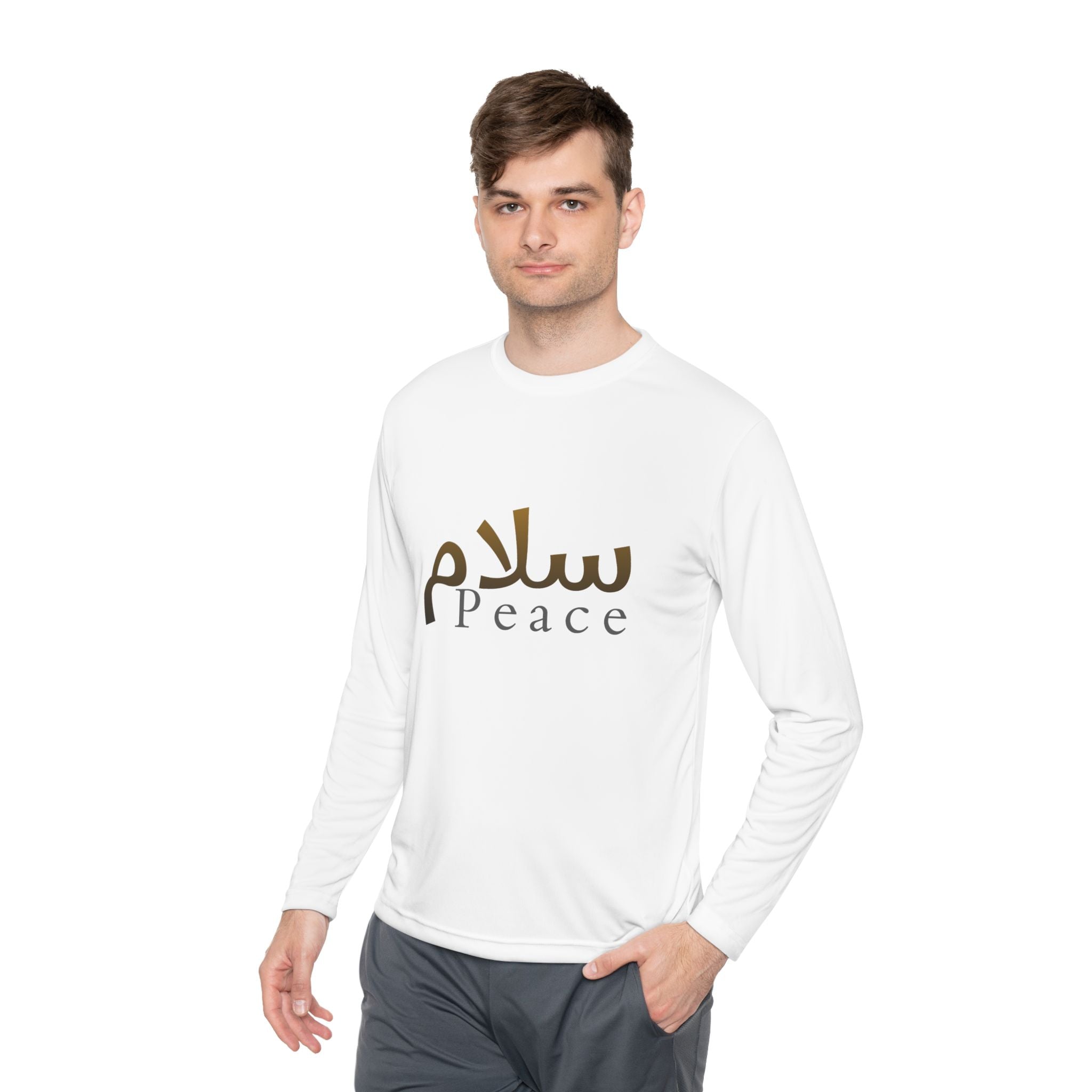Peace Arabic Script Long Sleeve Tee