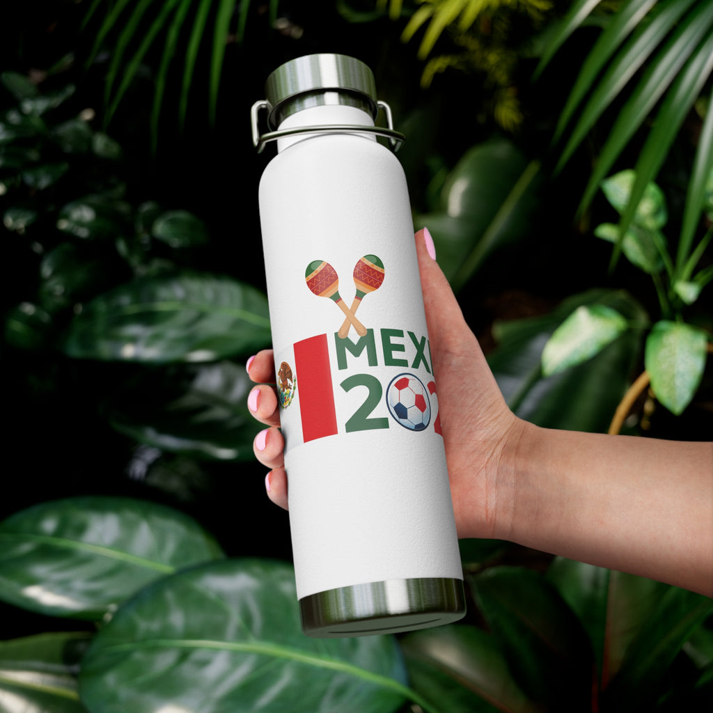 Mexico 2026 Soccer Cup Insulated Bottle — 22oz Copper Vacuum Flask