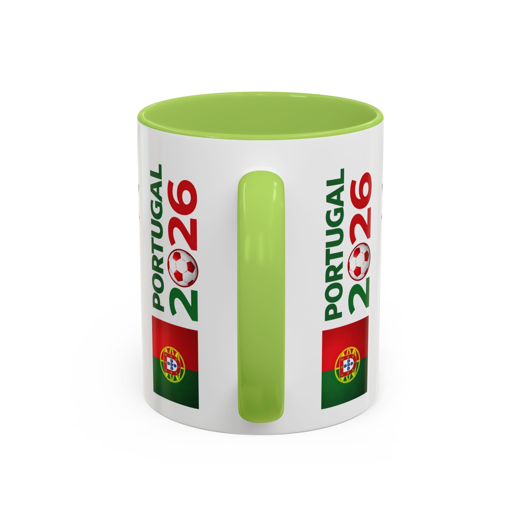 Portugal 2026 Soccer Cup Accent Coffee Mug – Portugal 2026 Trophy Design