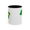 Brazil Map Coffee Mug — Brazilian Flag Accent 11/15oz