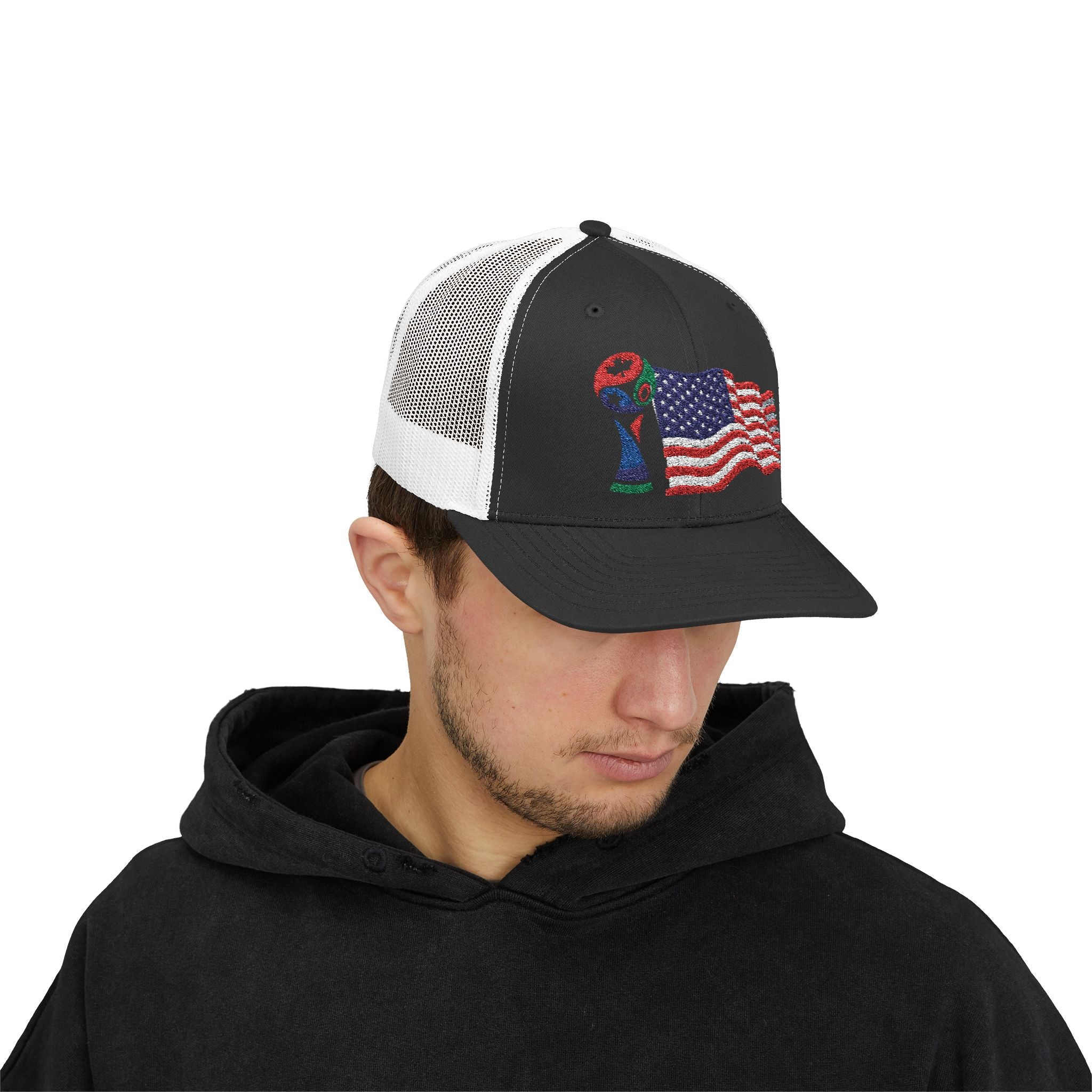 USA Cup Flag Snapback Cap