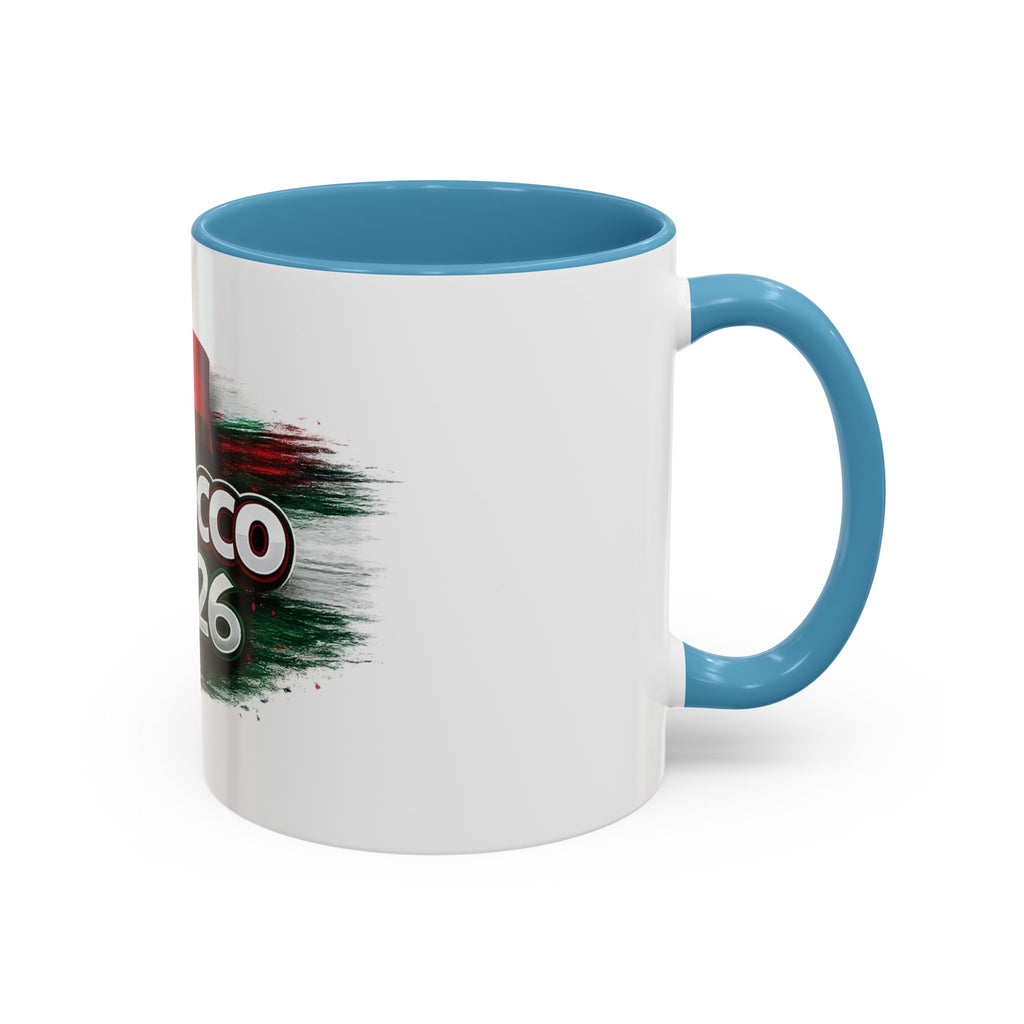 Morocco 2026 Soccer Accent Coffee Mug — Cup Fan Gift