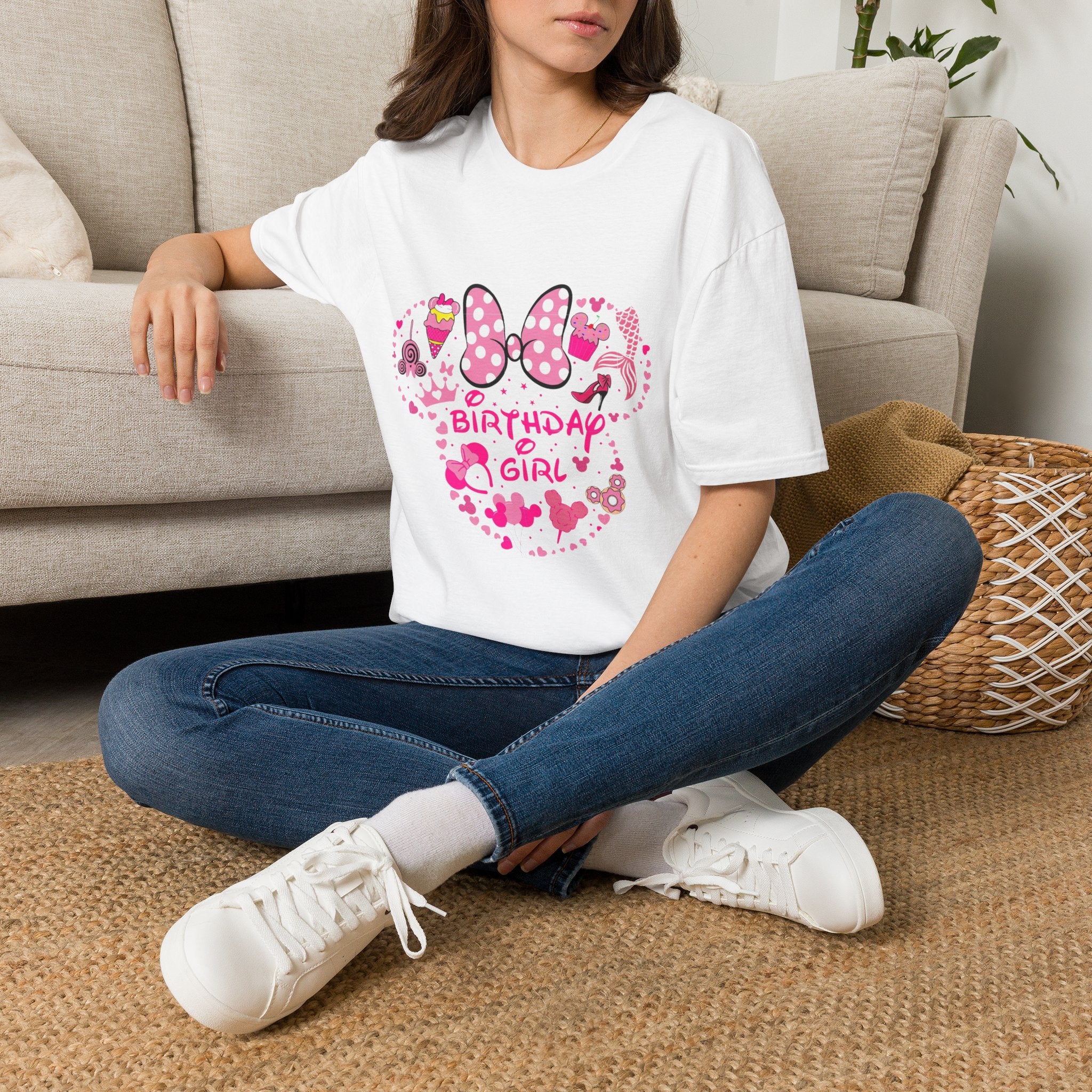 Birthday Girl T-Shirt — Pink Minnie Mouse Inspired Tee