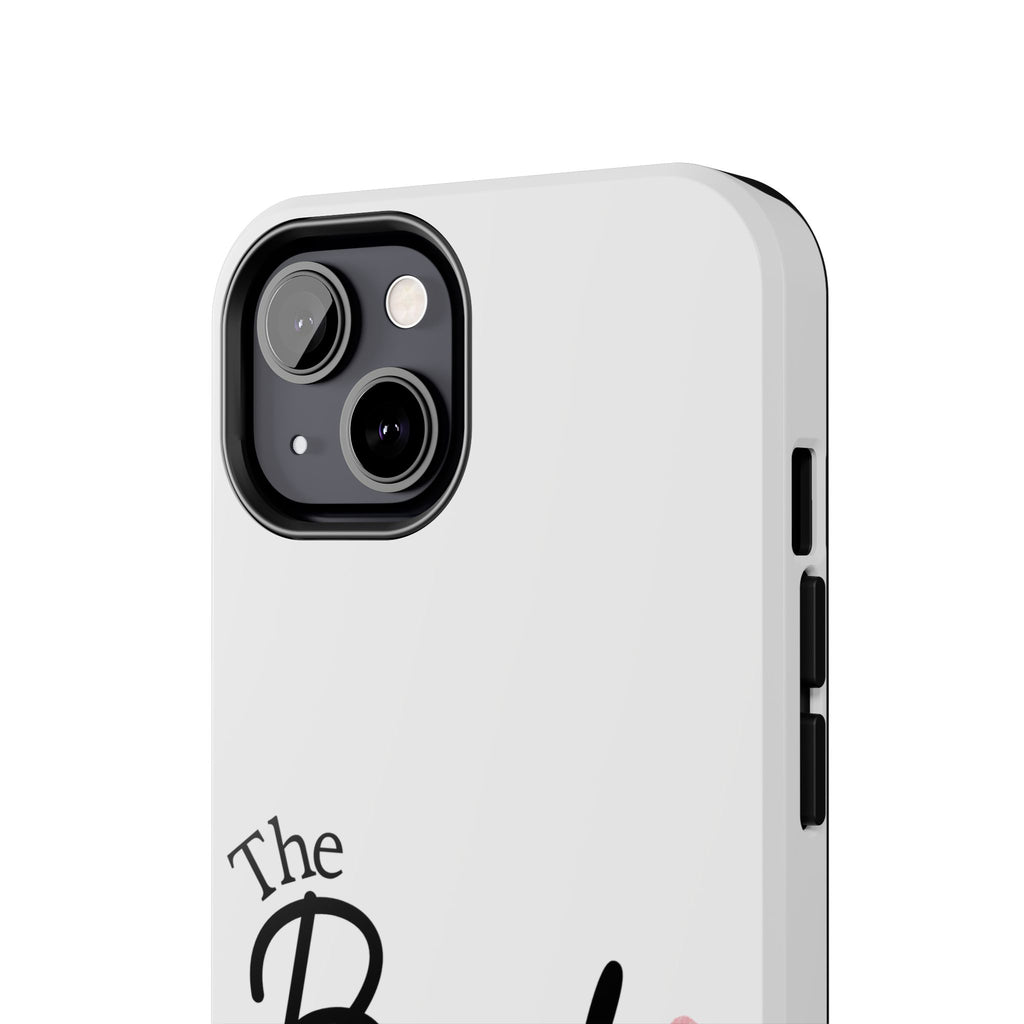 Bride Tough Phone Case — "The Bride" Script with Pink Heart | Bachelorette & Wedding Accessory
